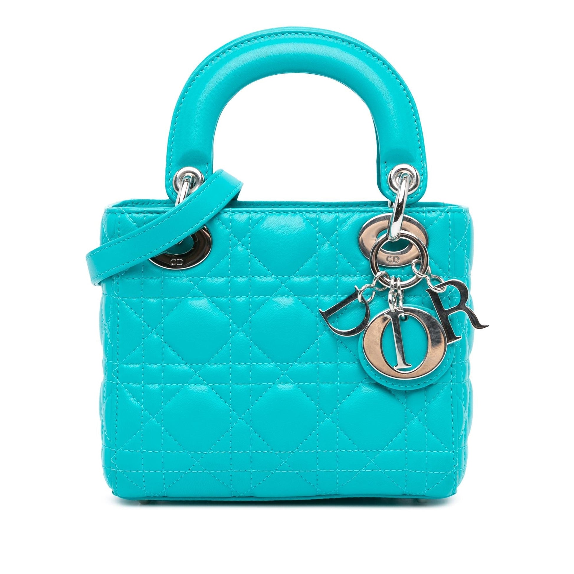 Dior Cannage Lady Satchel Bag Lambskin Mini Dior Shg Klaz4L