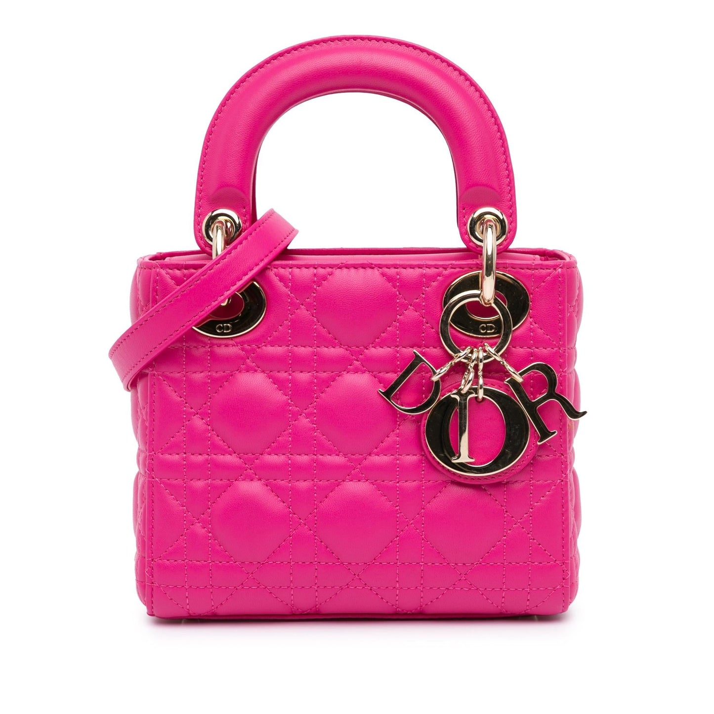 Dior Cannage Lady Satchel Bag Lambskin Mini Lady Dior 1