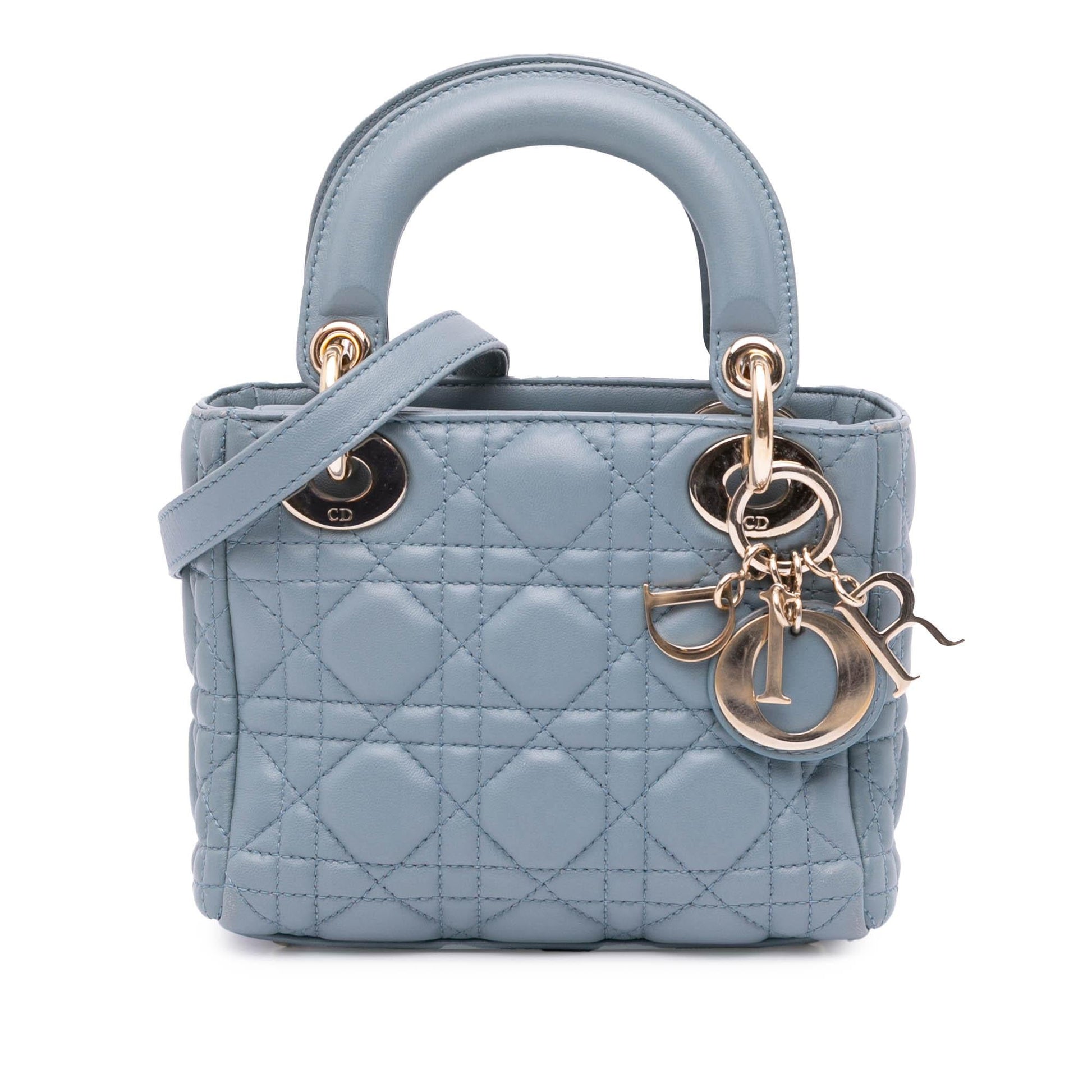 Dior Cannage Lady Satchel Bag Lambskin Mini Lady Dior 4