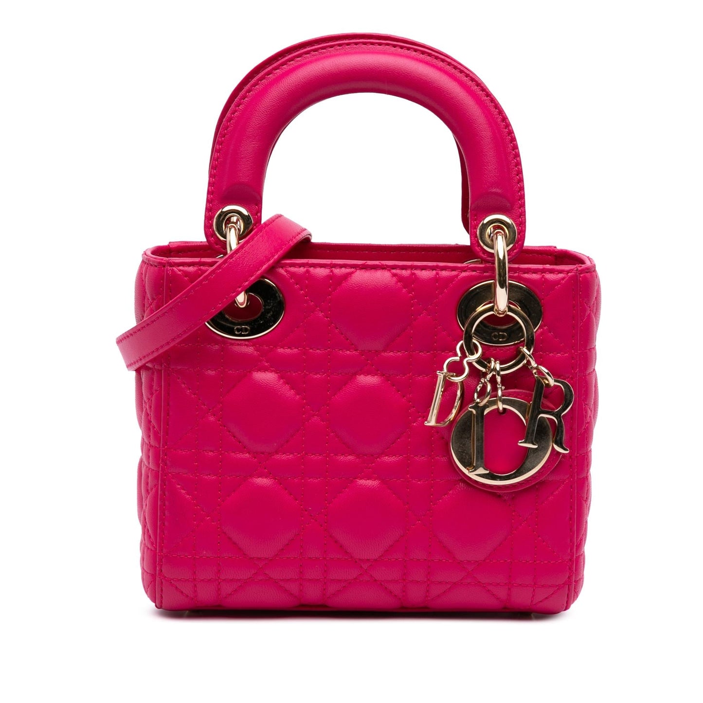 Dior Cannage Lady Satchel Bag Lambskin Mini Lady Dior 7