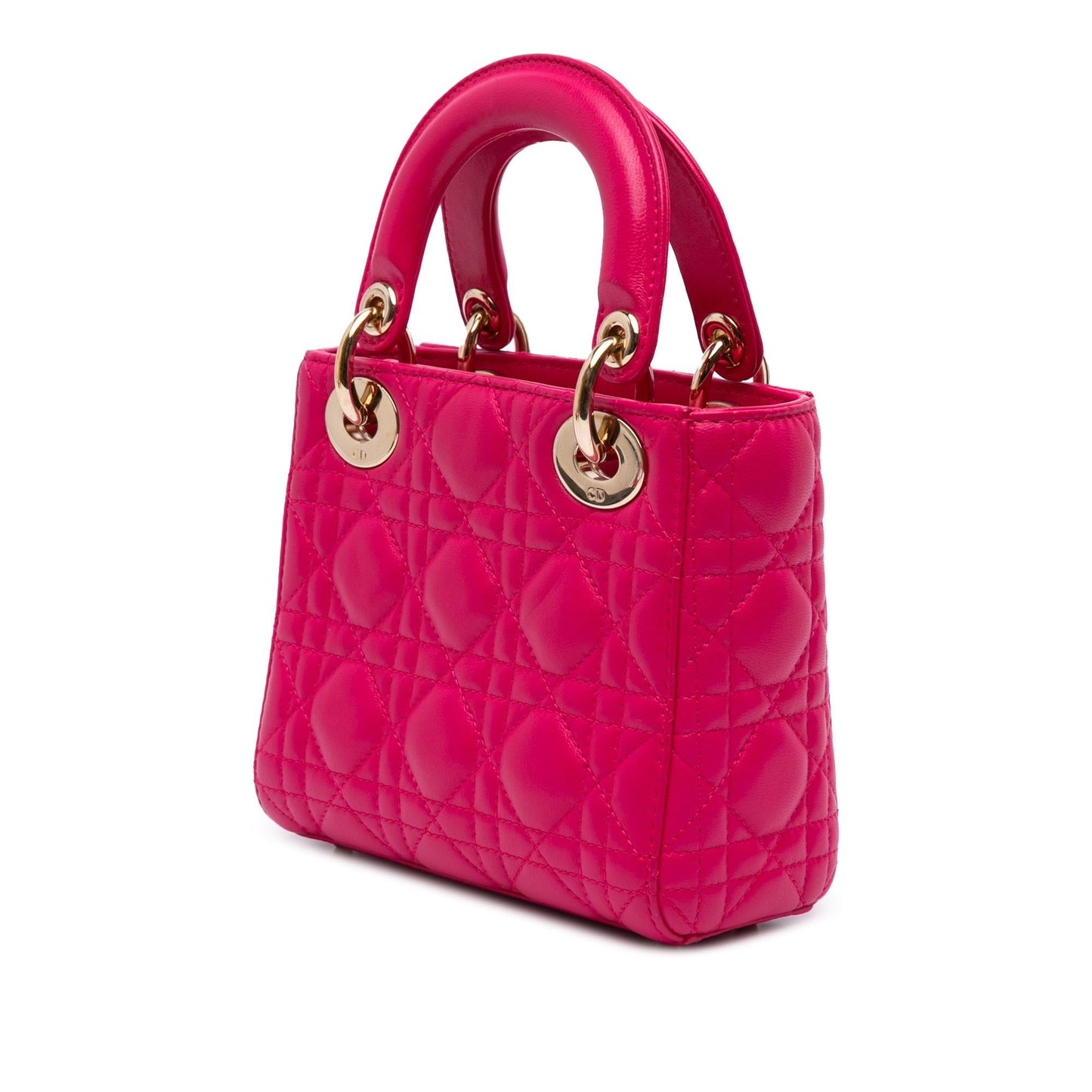 Dior Cannage Lady Satchel Bag Lambskin Mini Lady Dior 8