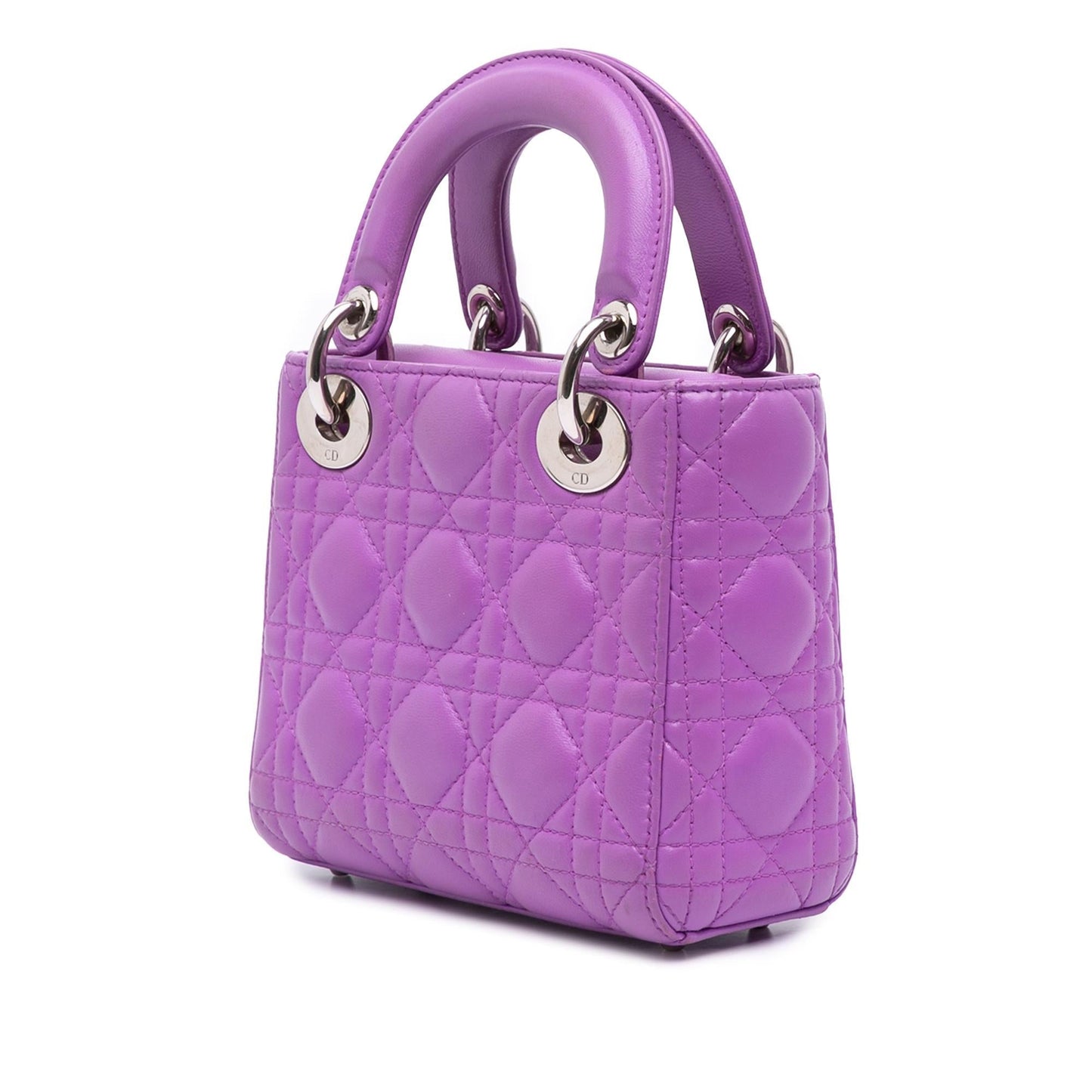 Dior Cannage Lady Satchel Bag Lambskin Mini Lady Dior 10