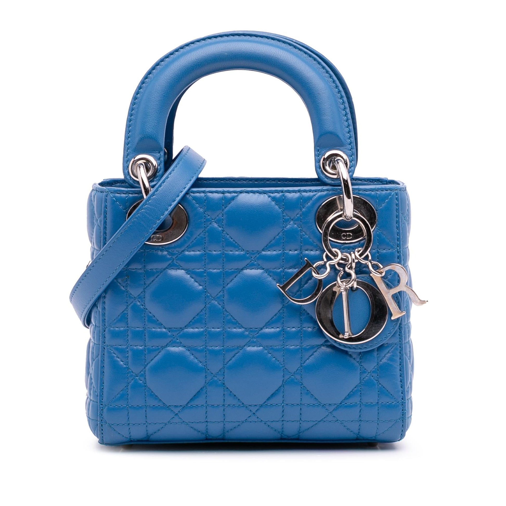 Dior Cannage Lady Satchel Bag Lambskin Mini Lady Dior 15