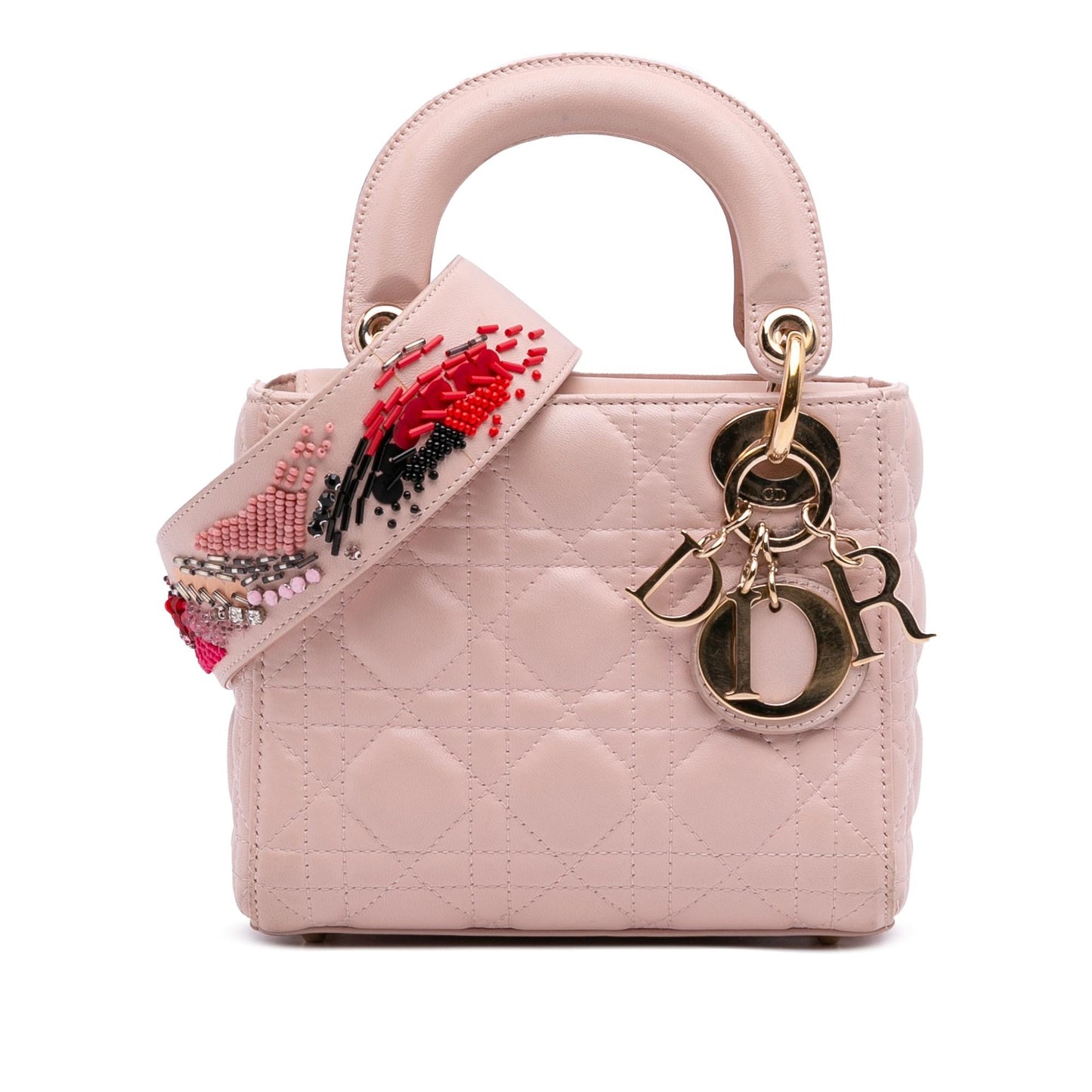 Dior Cannage Lady Satchel Bag Lambskin Mini Lady Dior 16