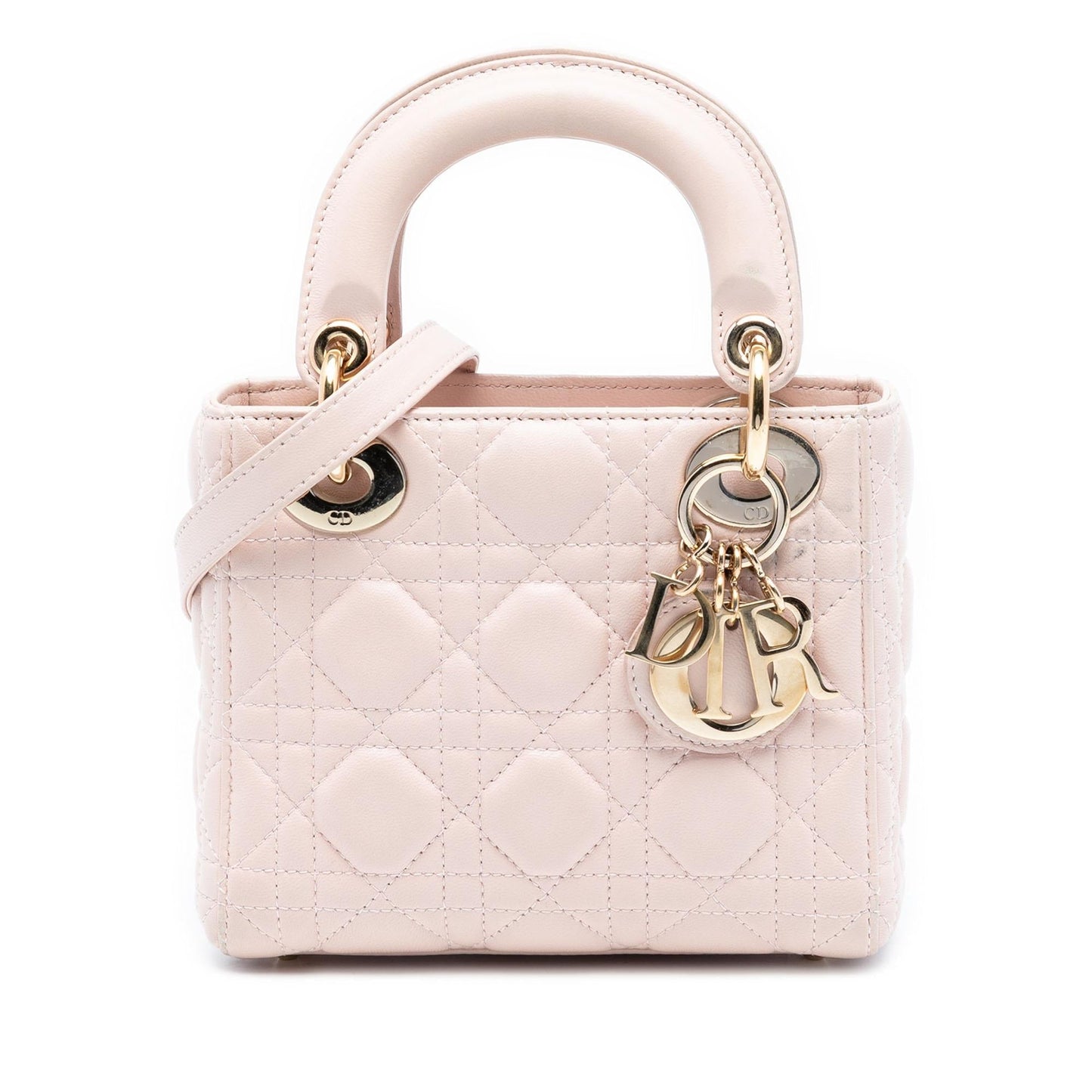 Dior Cannage Lady Satchel Bag Lambskin Mini Lady Dior 18