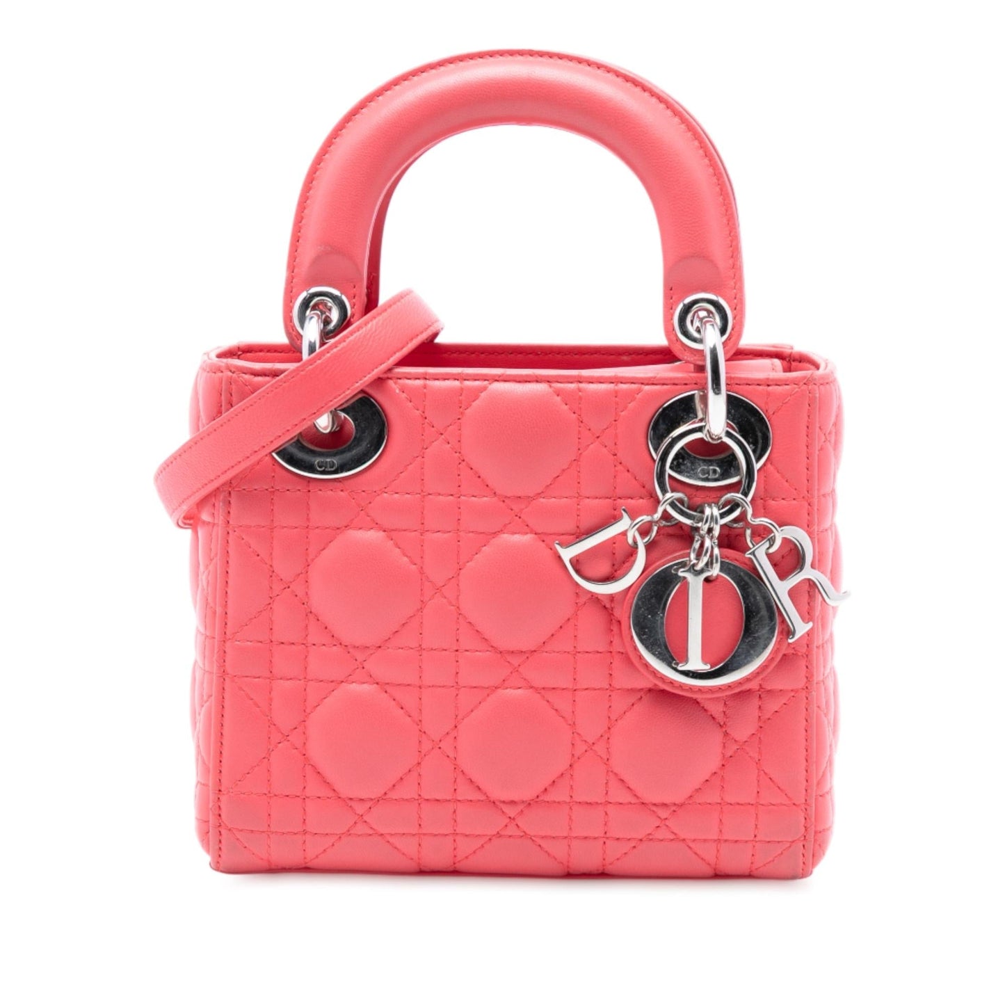Dior Cannage Lady Satchel Bag Lambskin Mini Lady Dior 19