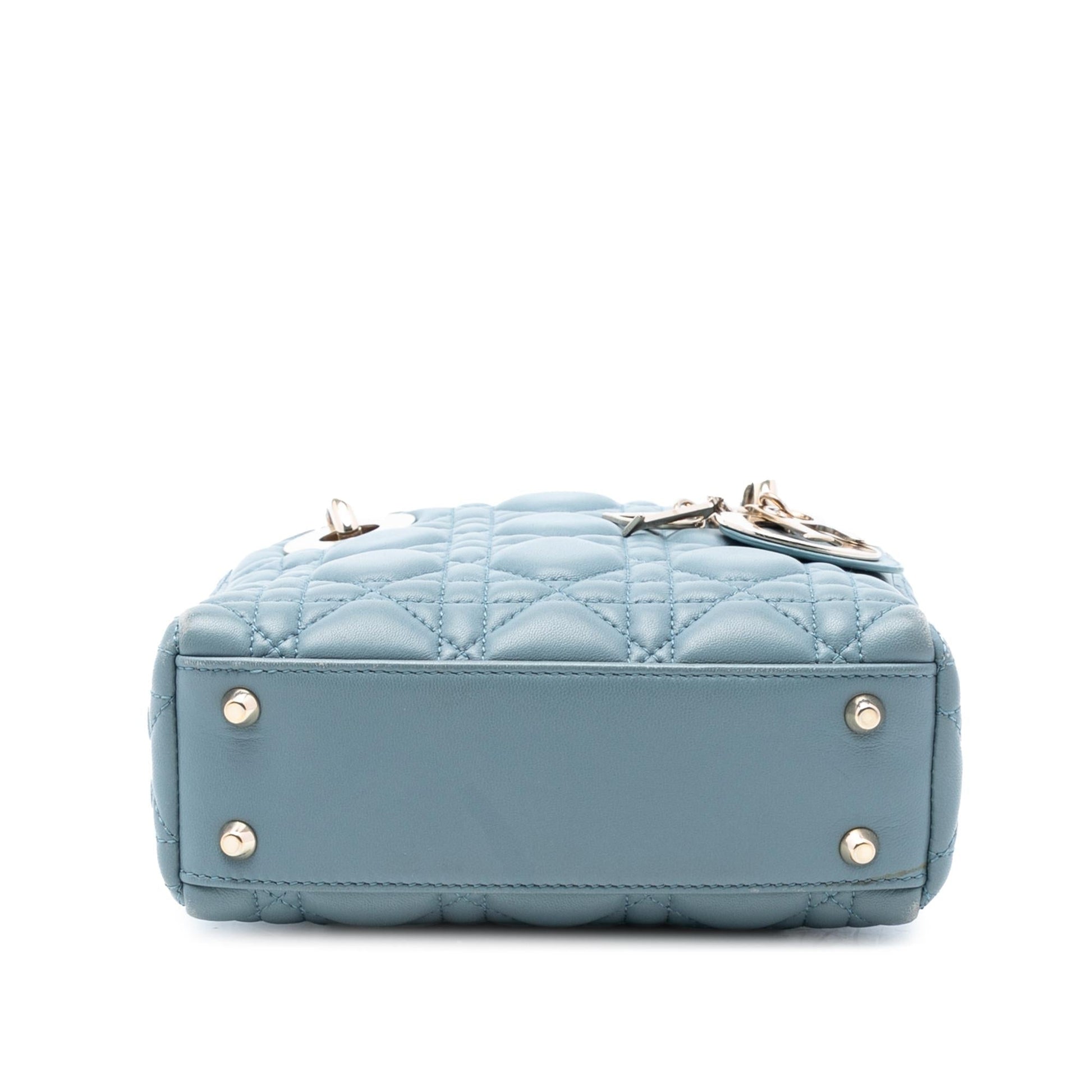 Dior Cannage Lady Satchel Bag Lambskin Mini Lady Dior 17