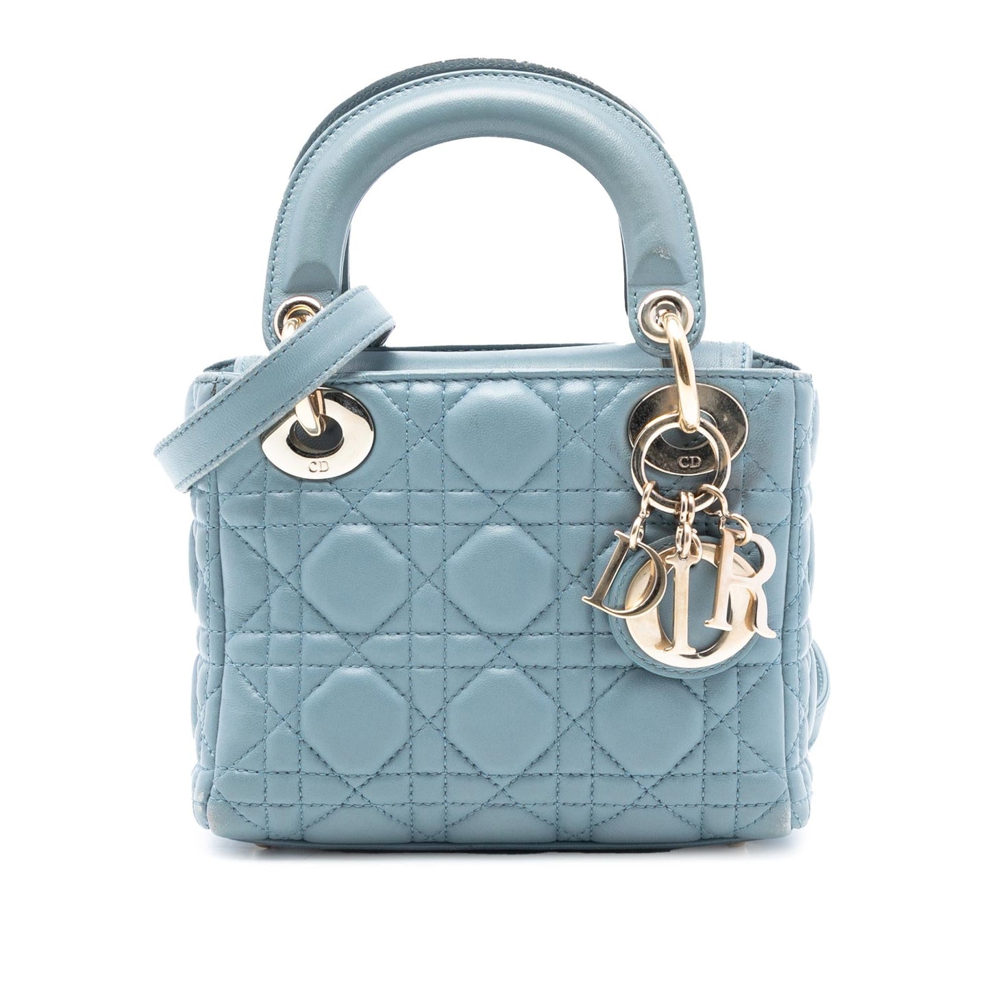 Dior Cannage Lady Satchel Bag Lambskin Mini Lady Dior 17