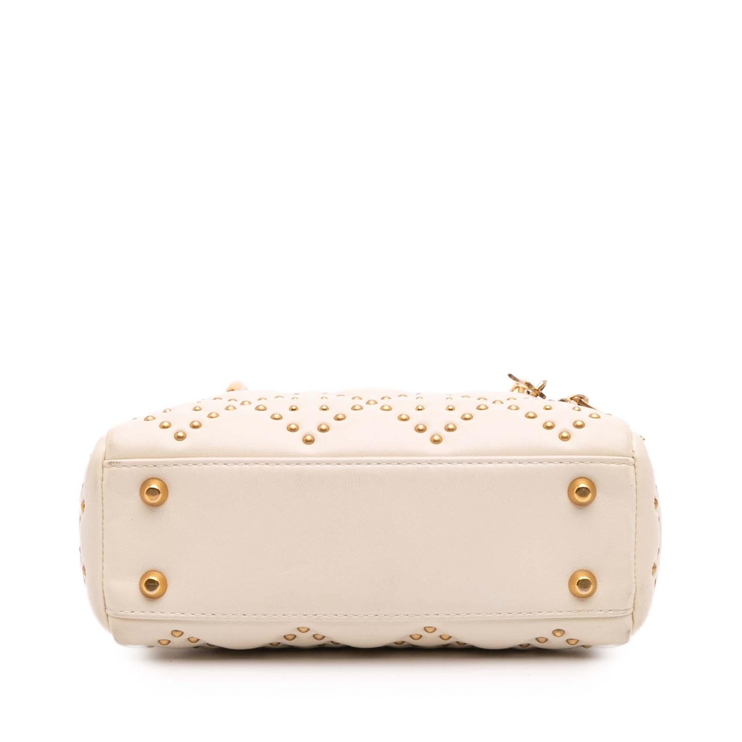 Dior Cannage Studded Supple Lady Satchel Bag Lambskin Mini Lady Dior 1