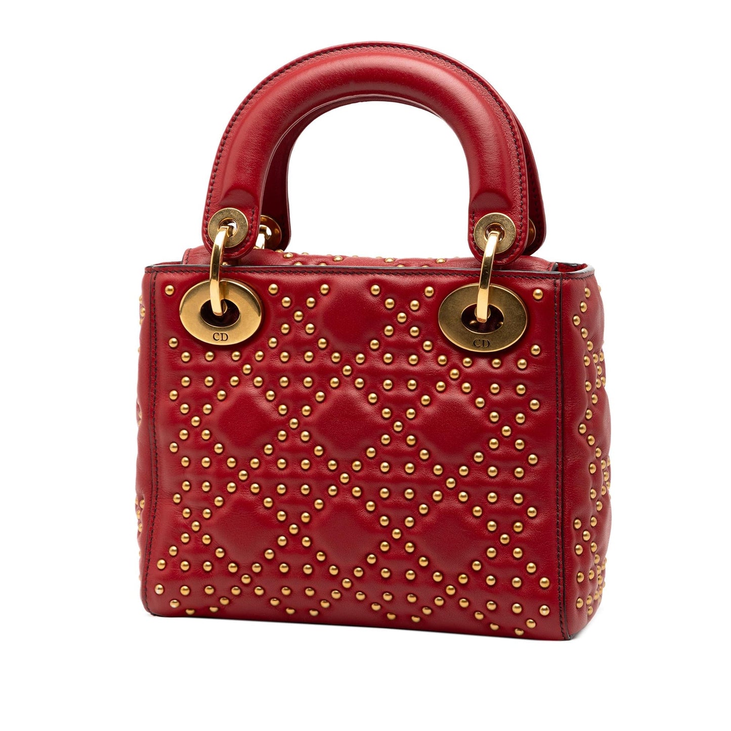 Dior Cannage Studded Supple Lady Satchel Bag Lambskin Mini Lady Dior 4