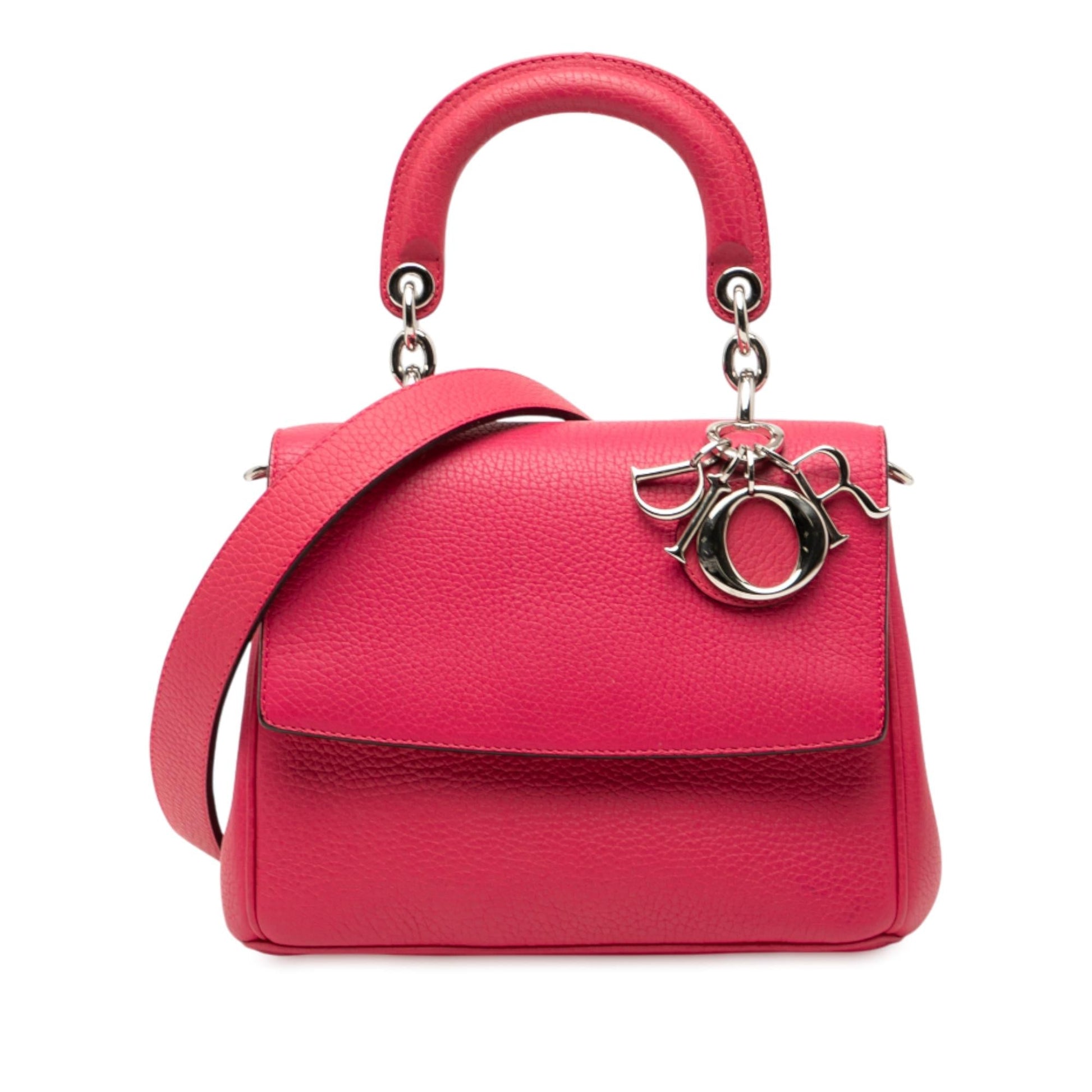 Dior Be Satchel Bag Leather Mini Flap
