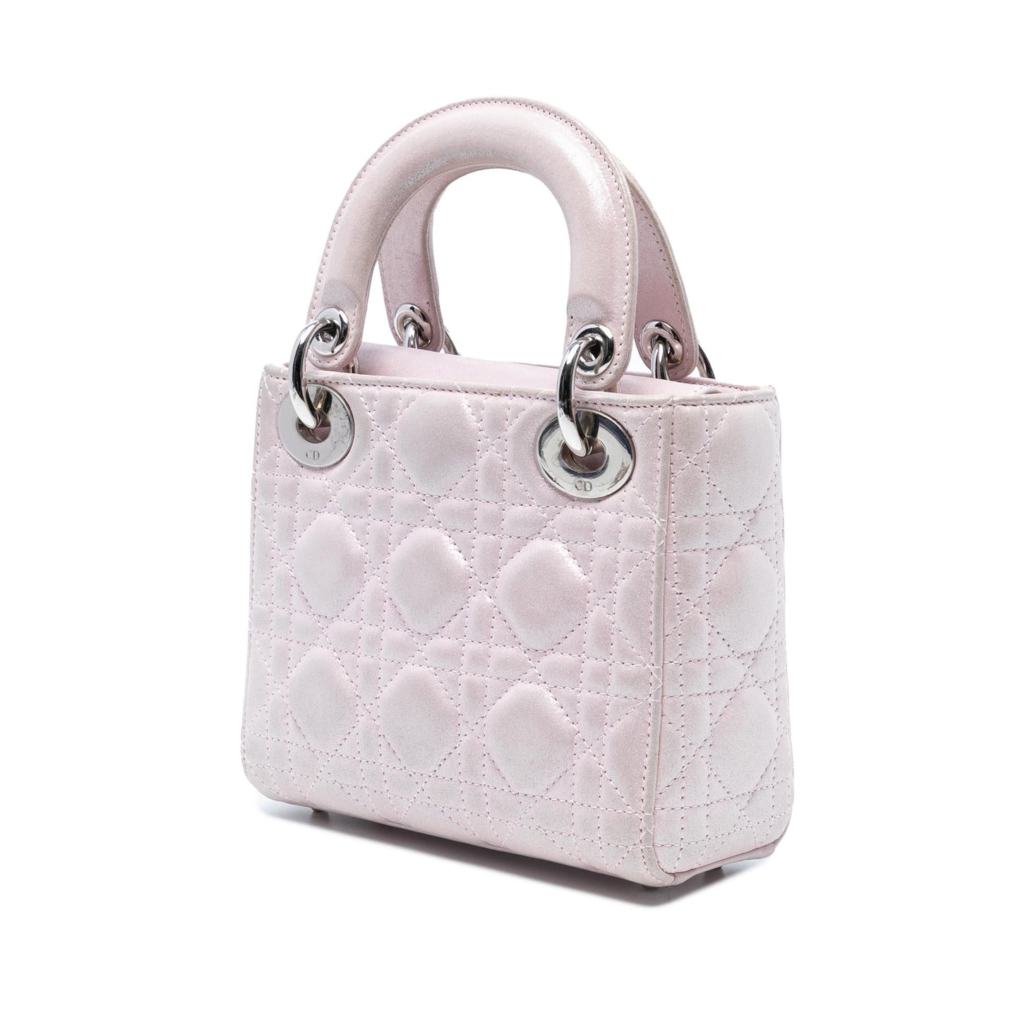 Dior Metallic Cannage Lady Satchel Bag Lambskin Mini Lady Dior 2