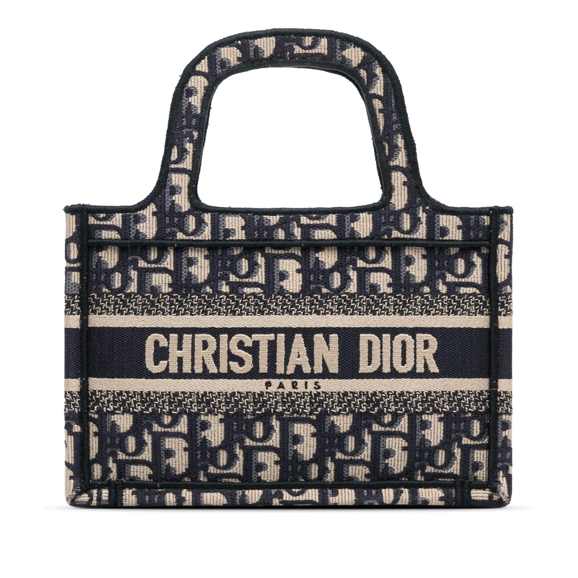 Dior Oblique Book Tote Shg Mini Tote Bag