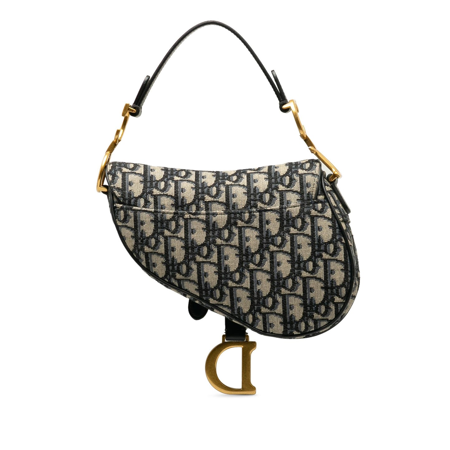 Dior Oblique Saddle Bag Canvas Mini Satchel Bag