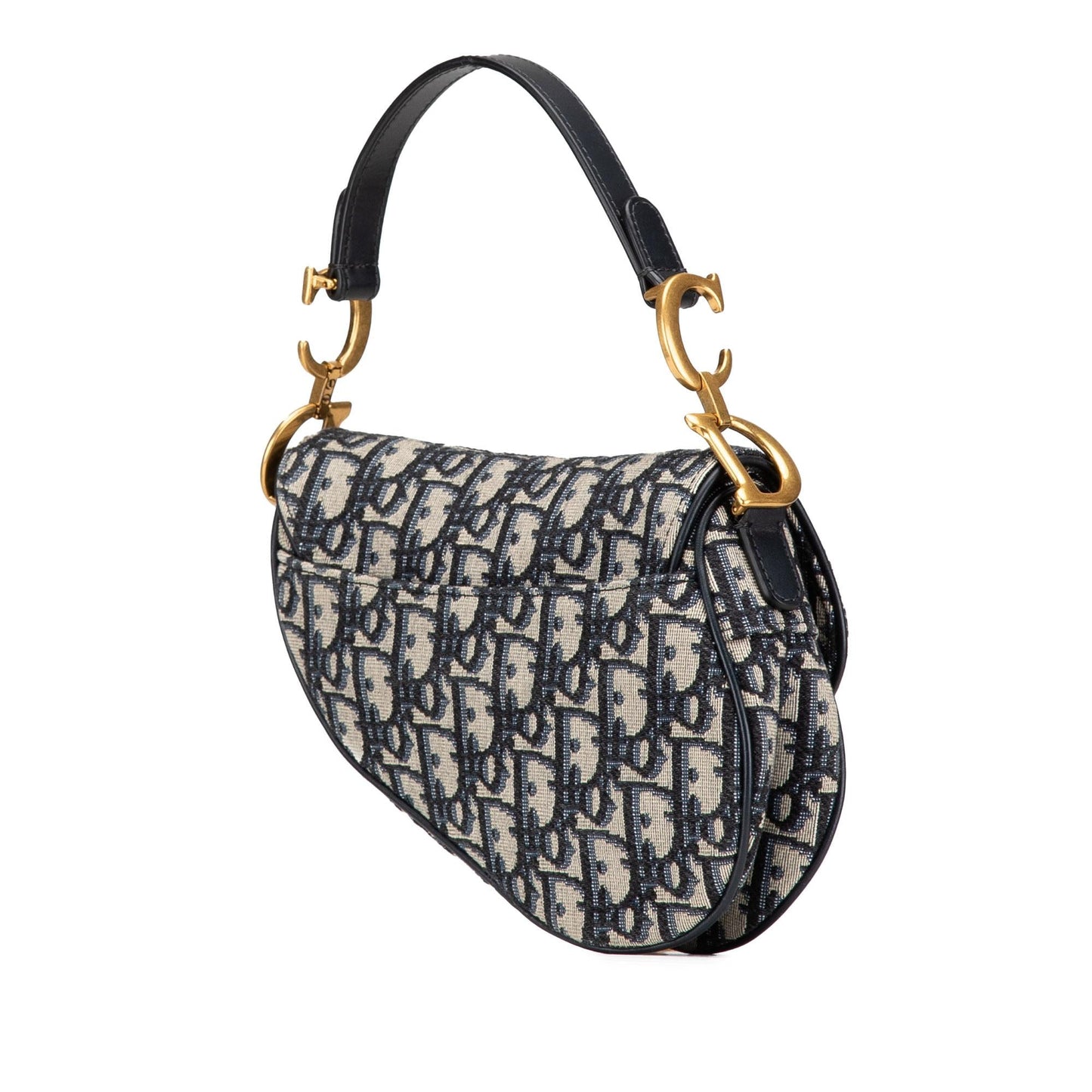 Dior Oblique Saddle Bag Canvas Mini Satchel Bag Bag Shg Byx9Kf