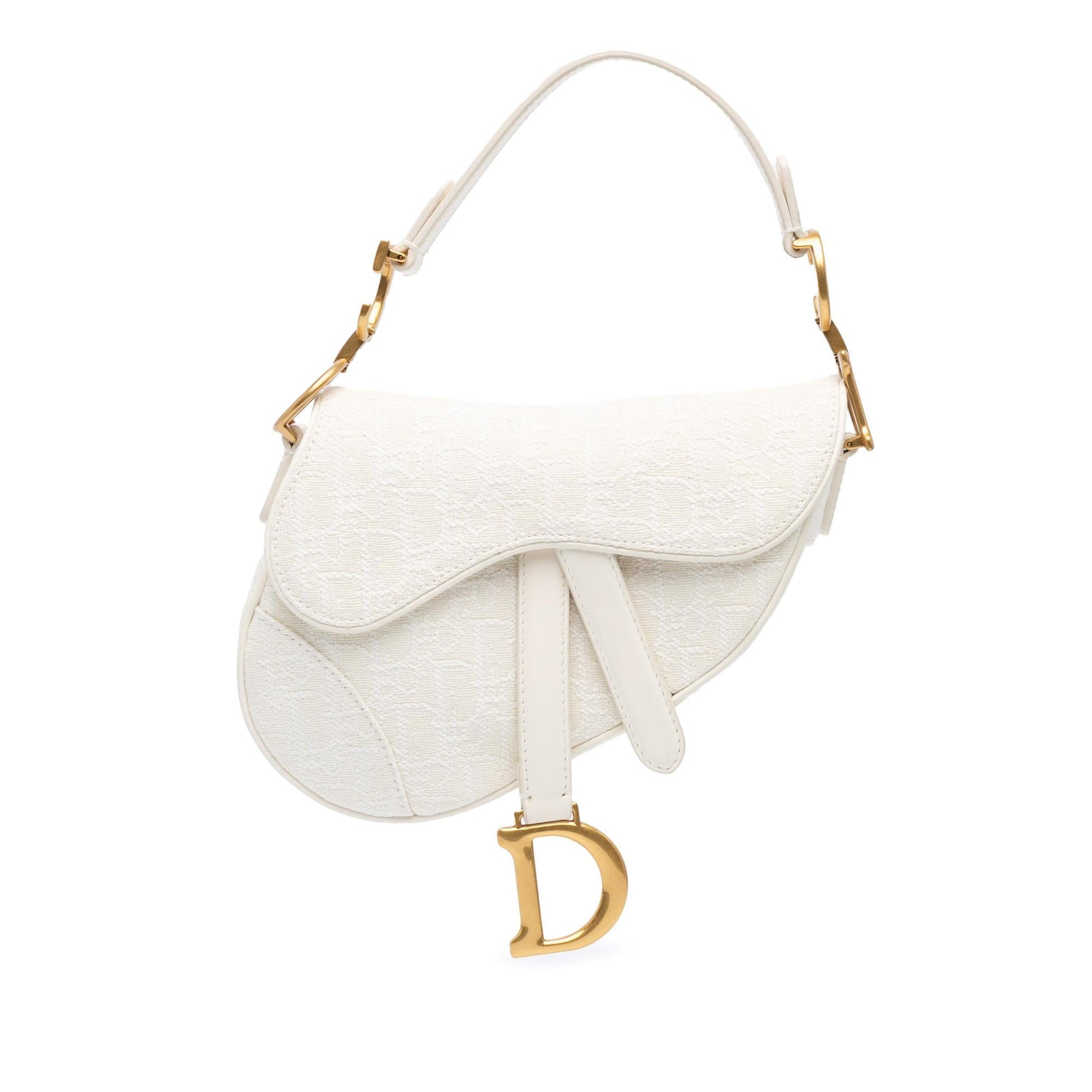 Dior Oblique Saddle Bag Canvas Mini Satchel Bag Canvas Saddle Bag