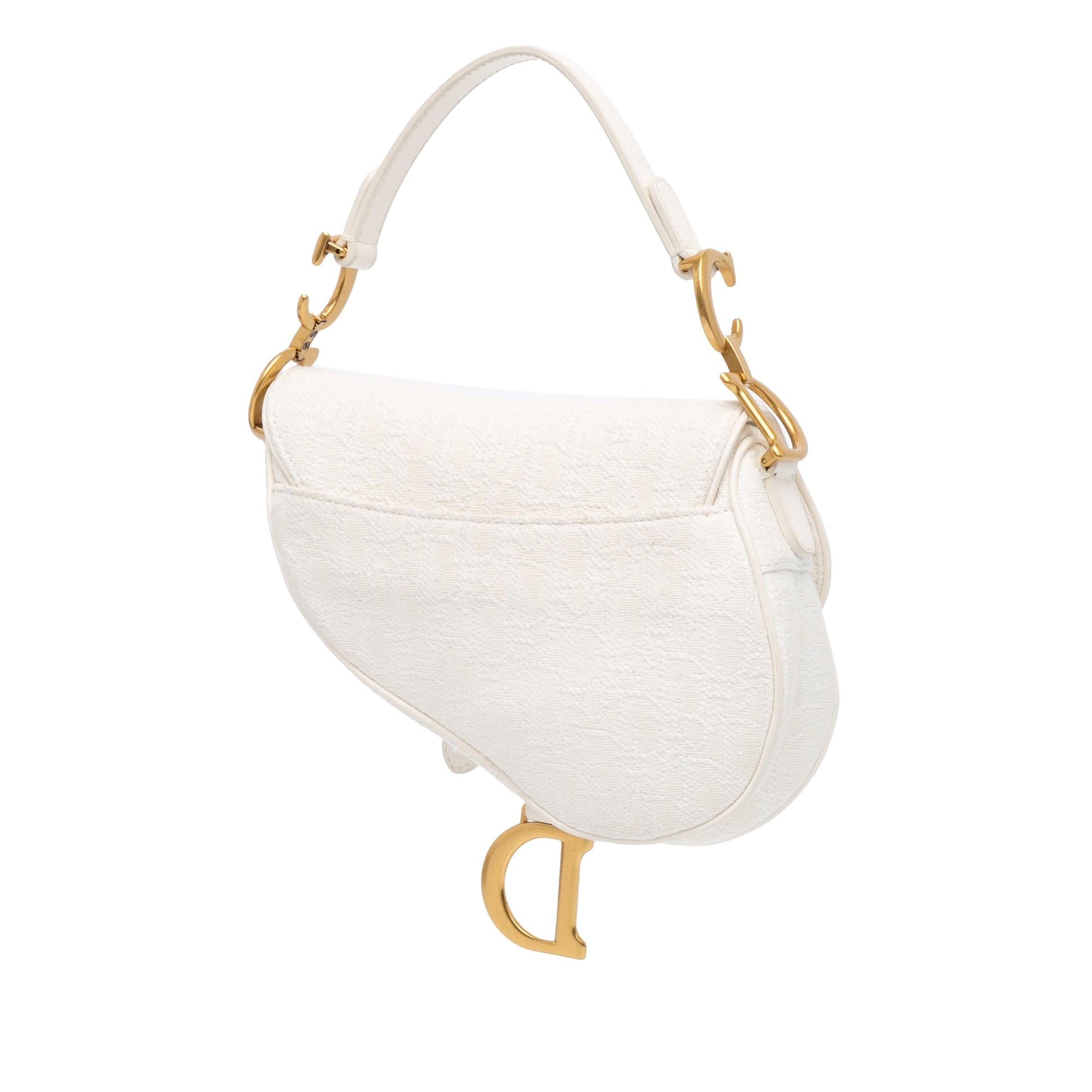 Dior Oblique Saddle Bag Canvas Mini Satchel Bag Saddle Bag 4