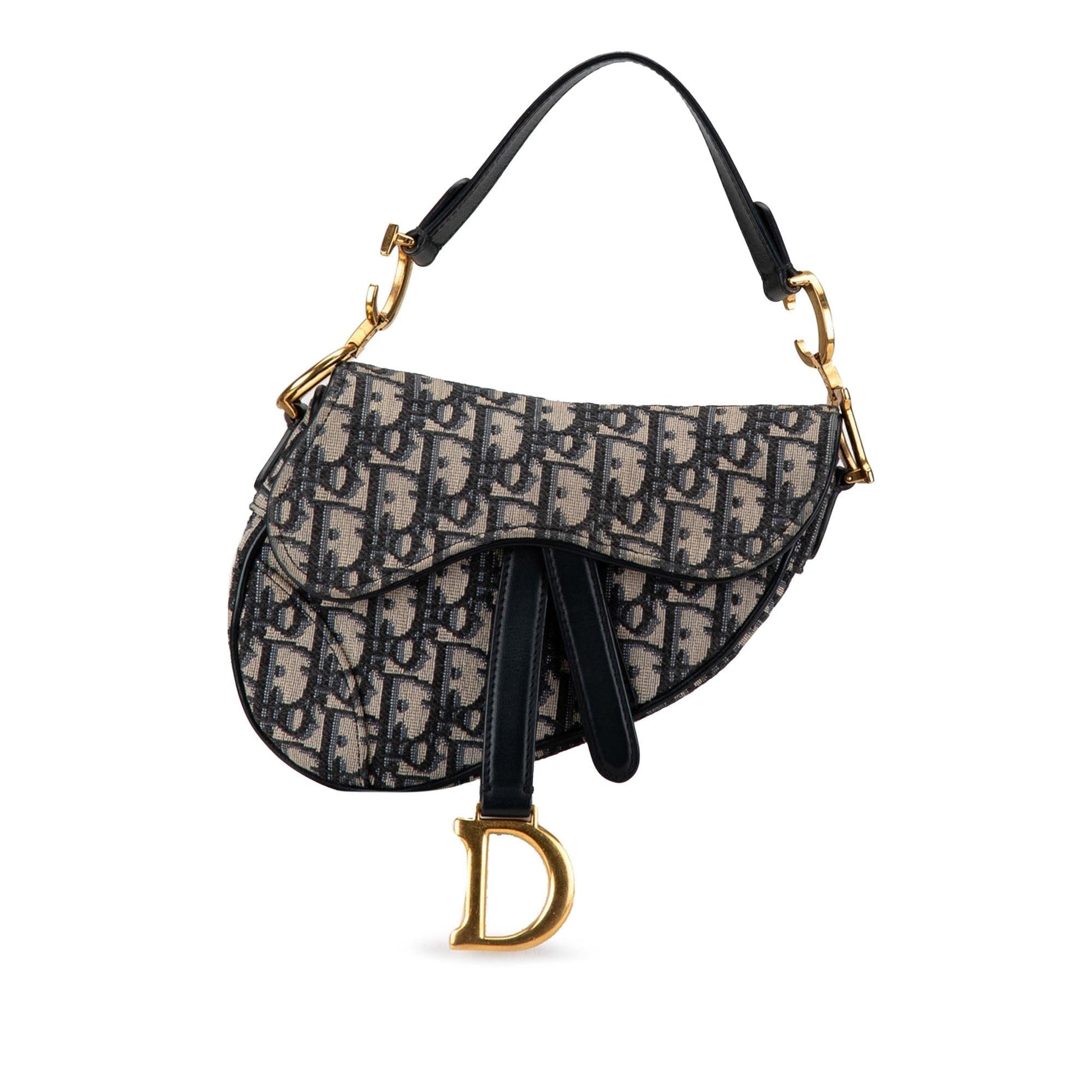 Dior Oblique Saddle Bag Canvas Mini Satchel Bag Saddle Bag 6