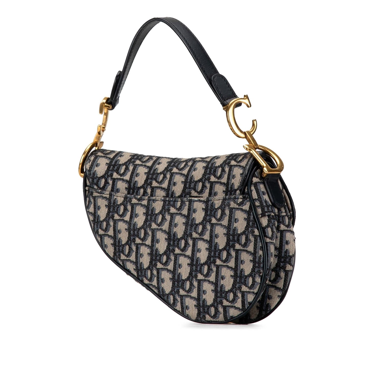 Dior Oblique Saddle Bag Canvas Mini Satchel Bag Saddle Bag 8