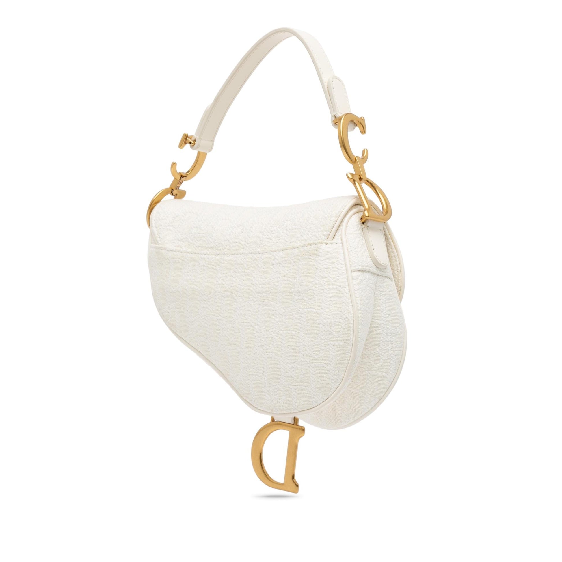 Dior Oblique Saddle Bag Canvas Mini Satchel Bag Saddle Bag 9