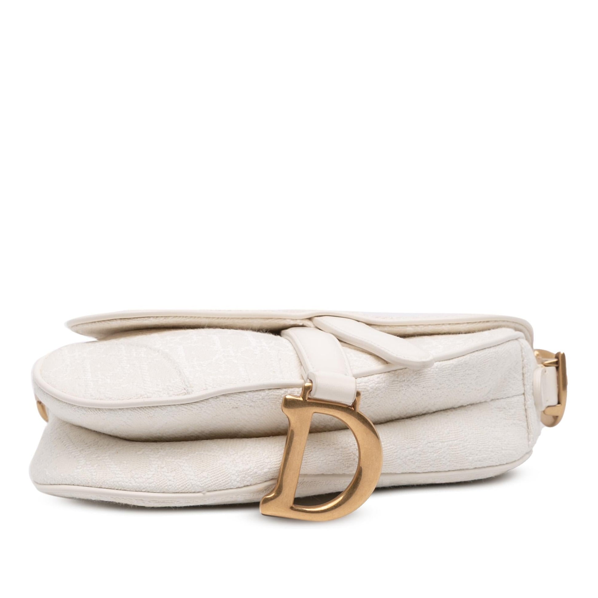 Dior Oblique Saddle Bag Canvas Mini Satchel Bag Saddle Bag 12