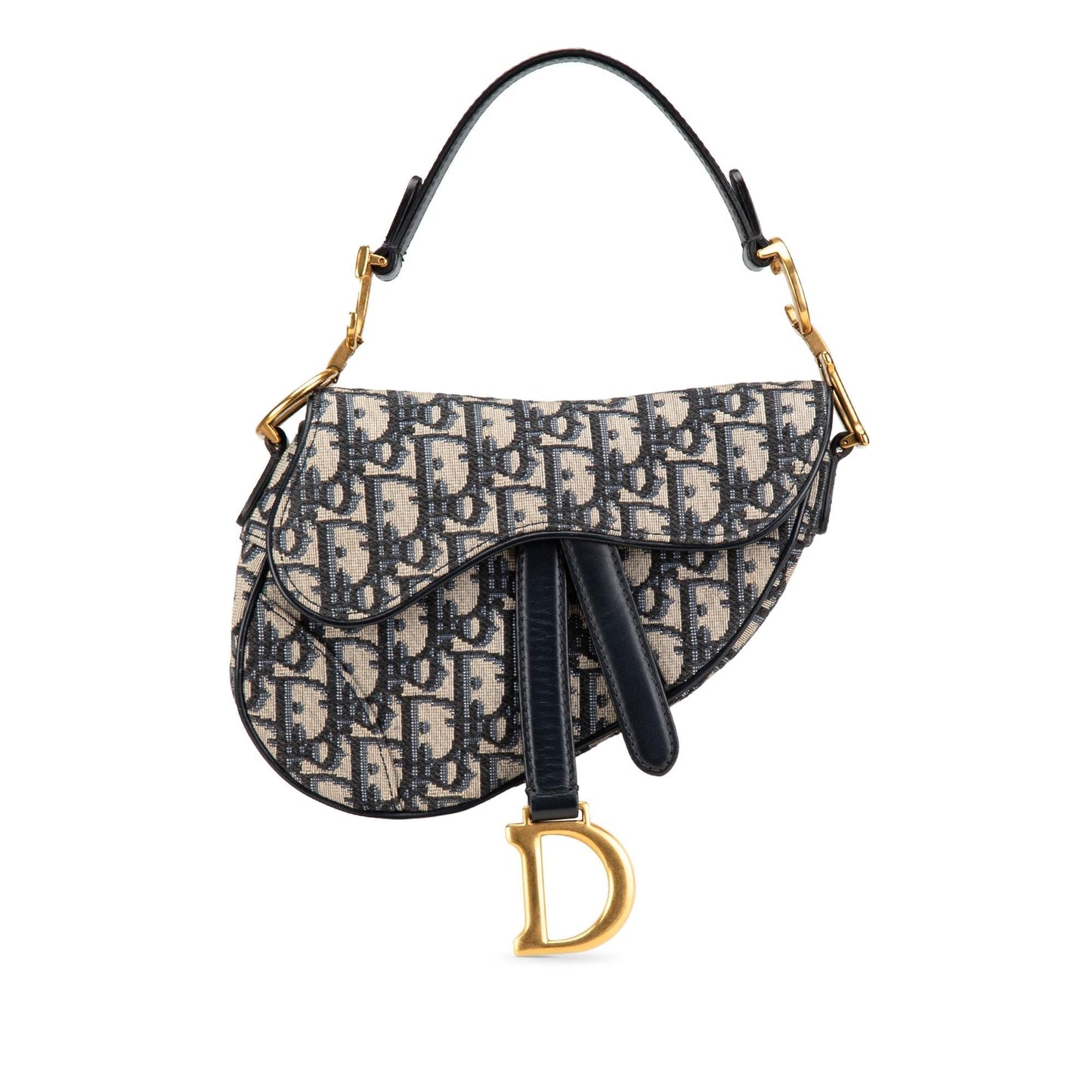 Dior Oblique Saddle Bag Canvas Mini Satchel Bag Saddle Bag 16