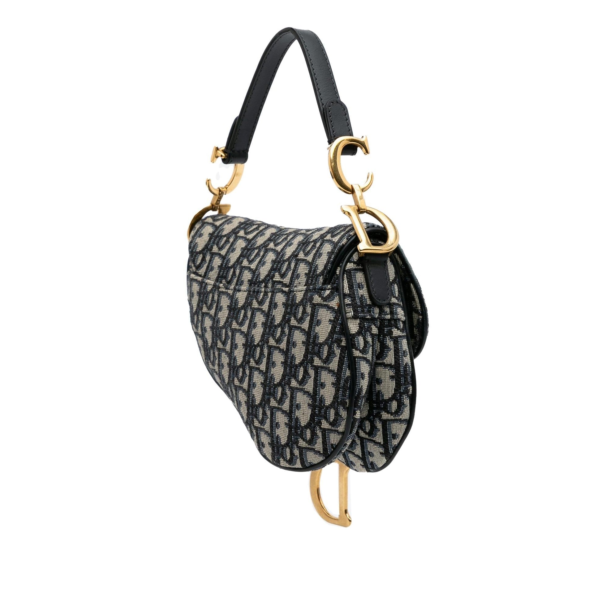 Dior Oblique Saddle Bag Canvas Mini Satchel Bag Saddle Bag 18