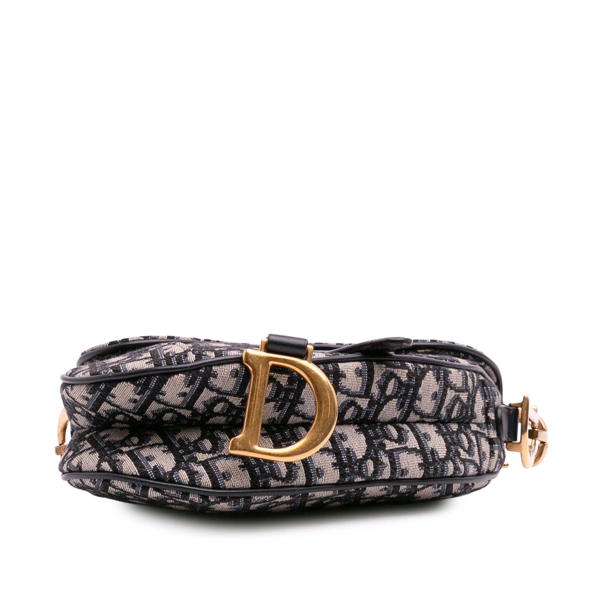 Dior Oblique Saddle Bag Canvas Mini Satchel Bag Saddle Bag 17