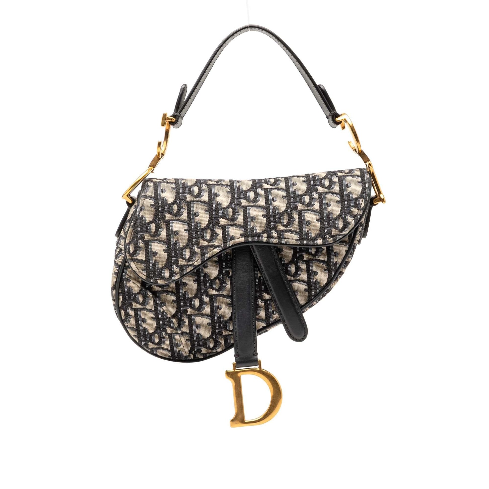 Dior Oblique Saddle Bag Canvas Mini Satchel Bag Saddle Bag 19