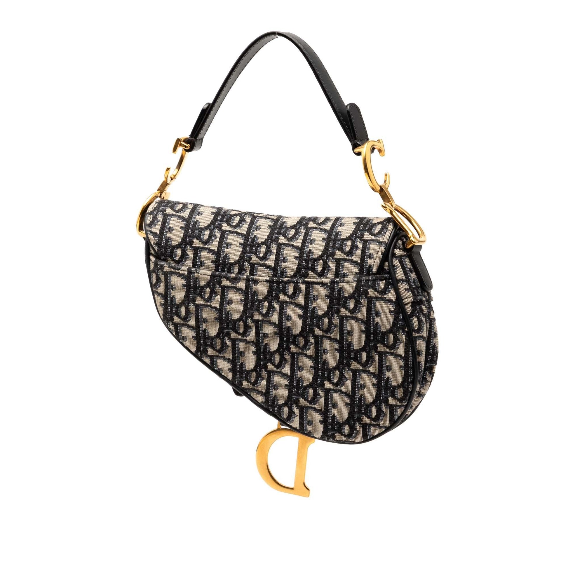 Dior Oblique Saddle Bag Canvas Mini Satchel Bag Saddle Bag 19