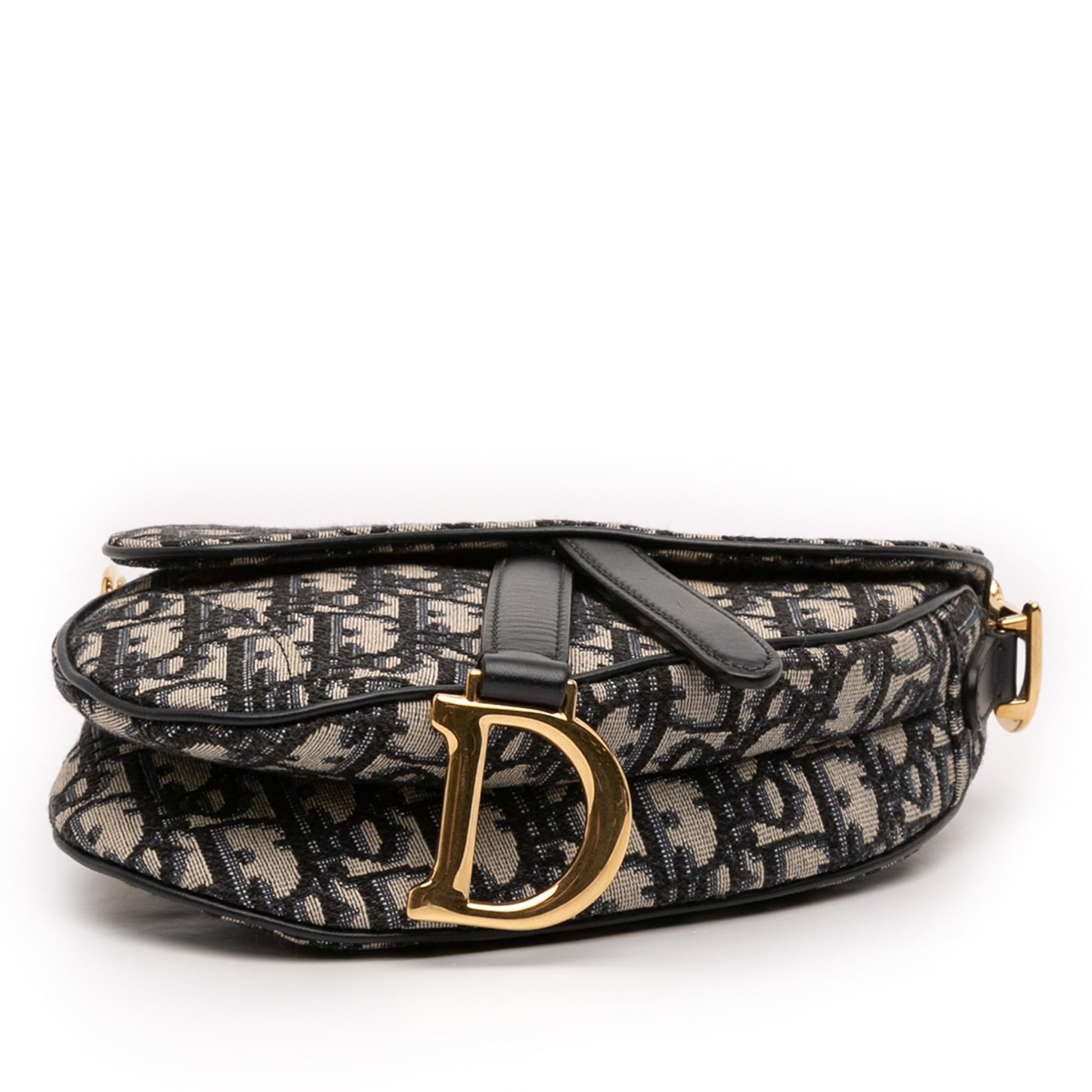 Dior Oblique Saddle Bag Canvas Mini Satchel Bag Saddle Bag 20