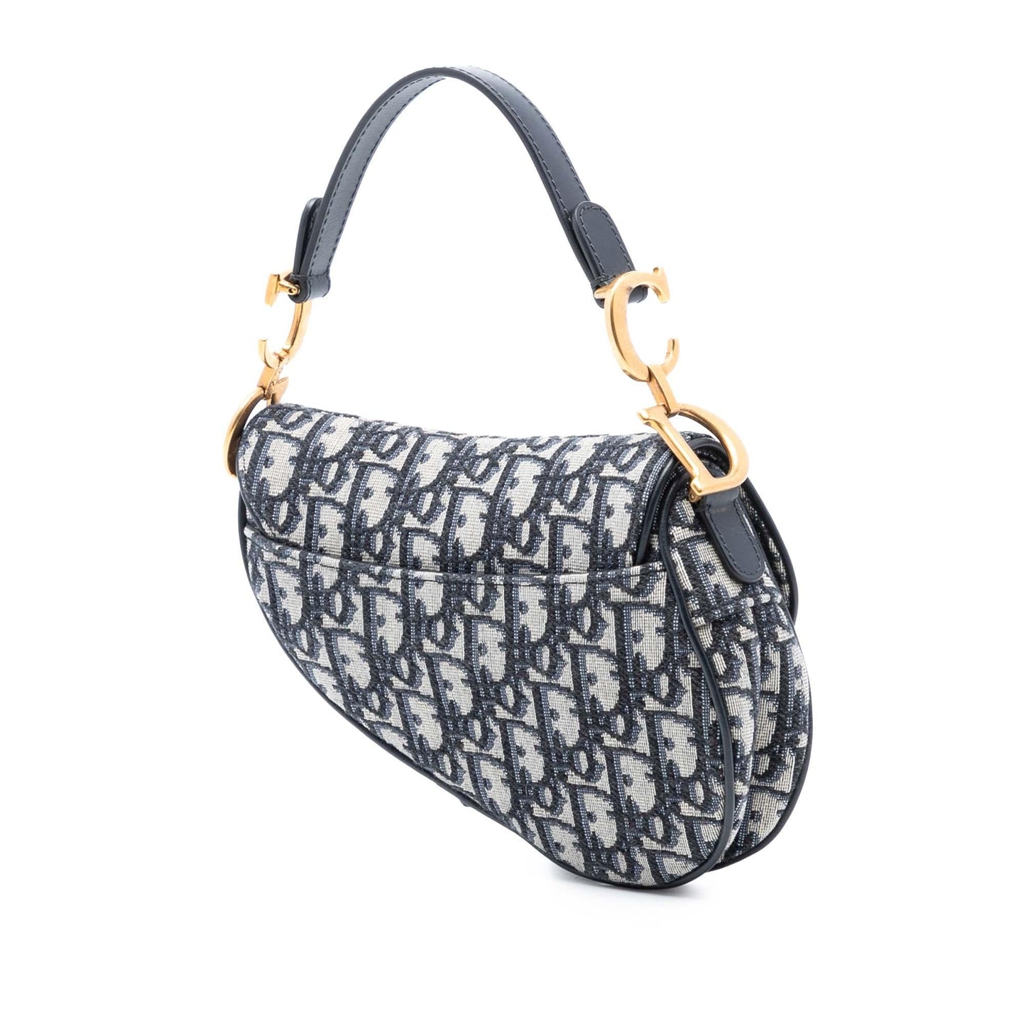 Dior Oblique Saddle Bag Canvas Mini Satchel Bag Saddle Bag 24