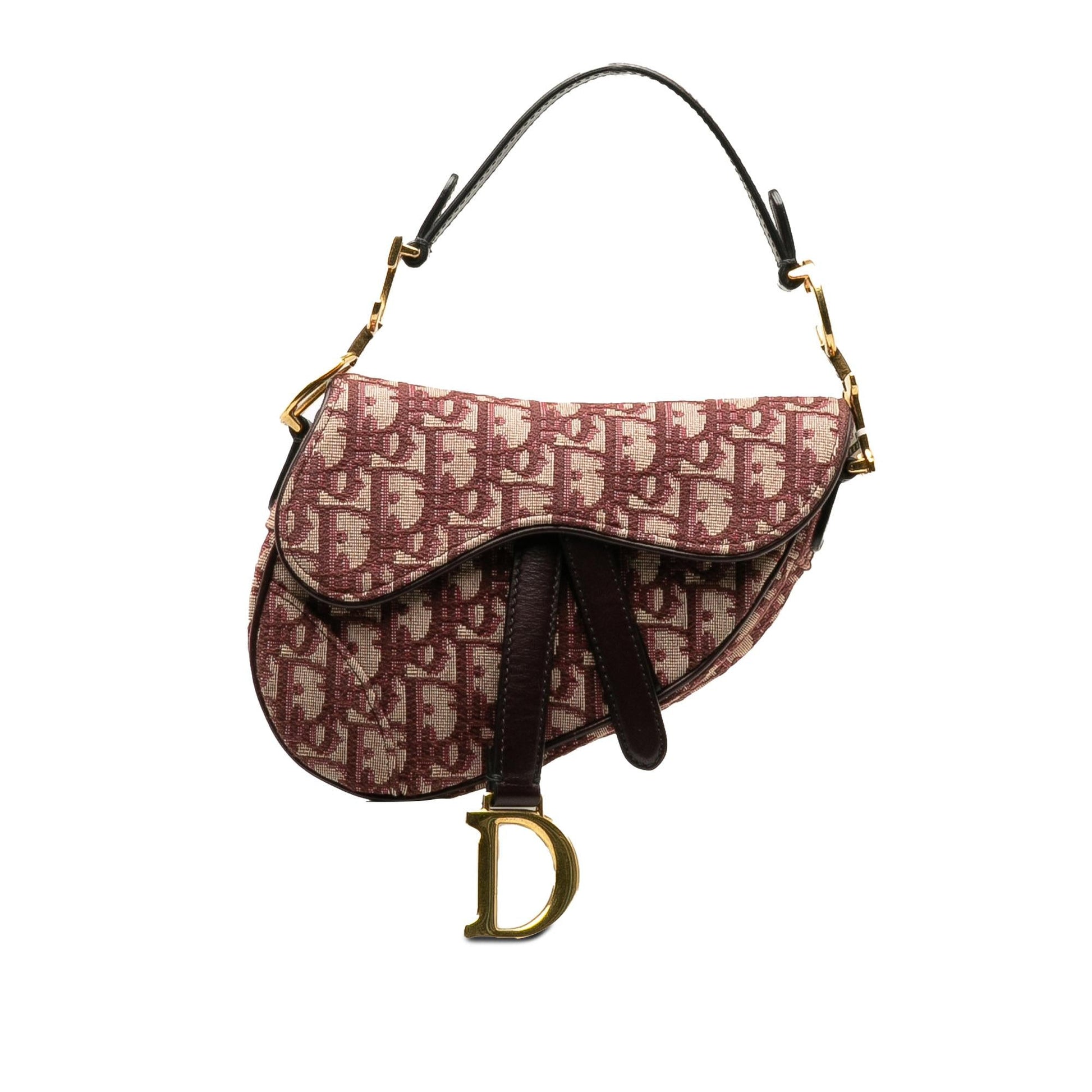 Dior Oblique Saddle Handbag Mini Travel Bag Saddle Shg 1B246P