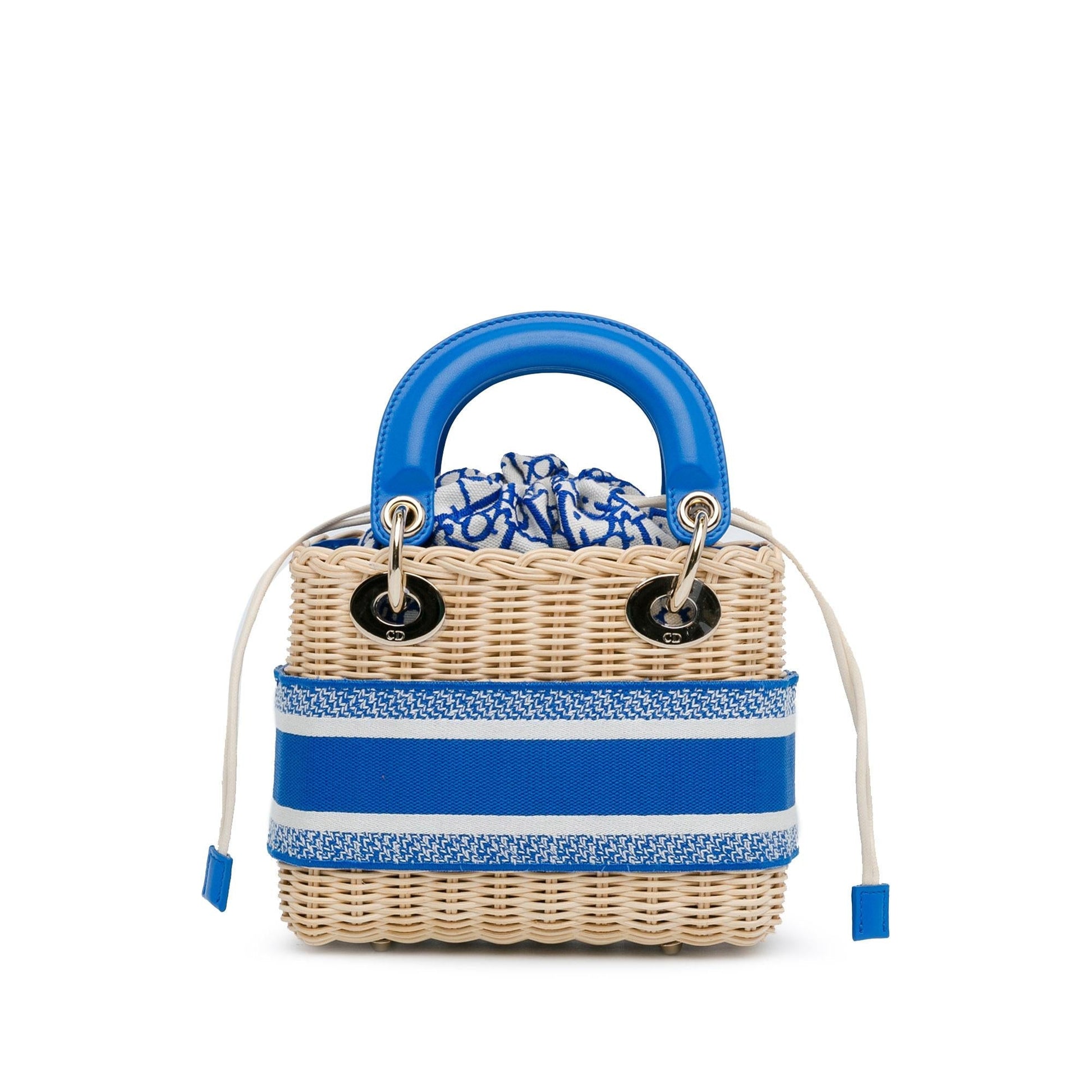 Dior Oblique Lady Shg Yghmpn Satchel Bag Wicker Mini
