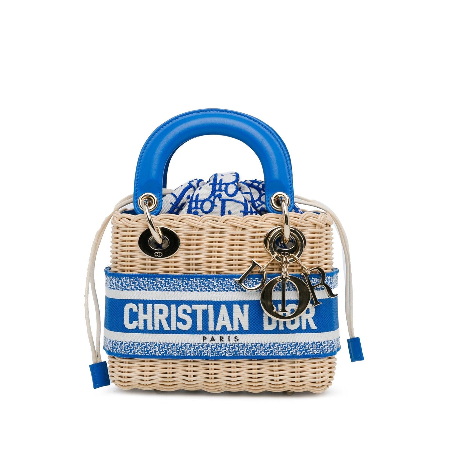 Dior Oblique Lady Shg Yghmpn Satchel Bag Wicker Mini