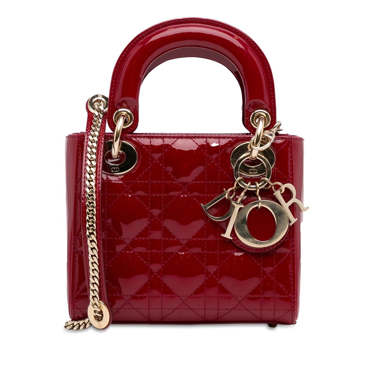 Dior Cannage Lady Shg Xyzm3W Satchel Bag Patent Mini