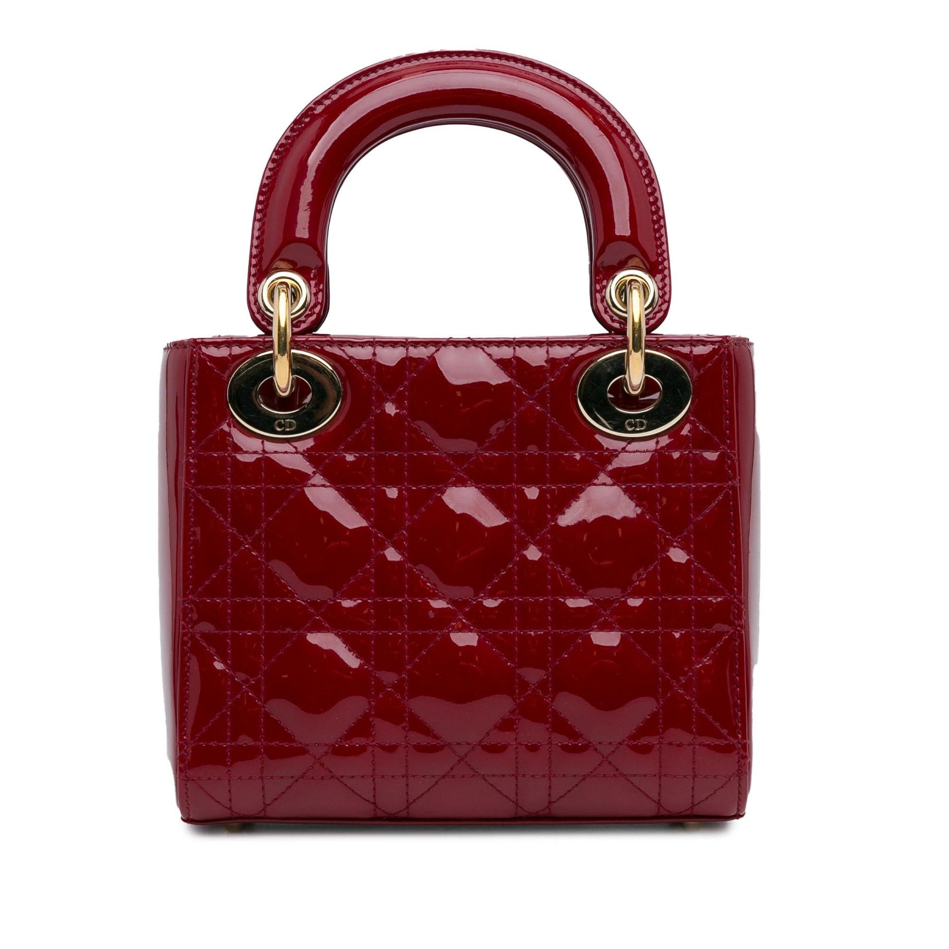 Dior Cannage Lady Shg Bl7Bny Satchel Bag Patent Mini