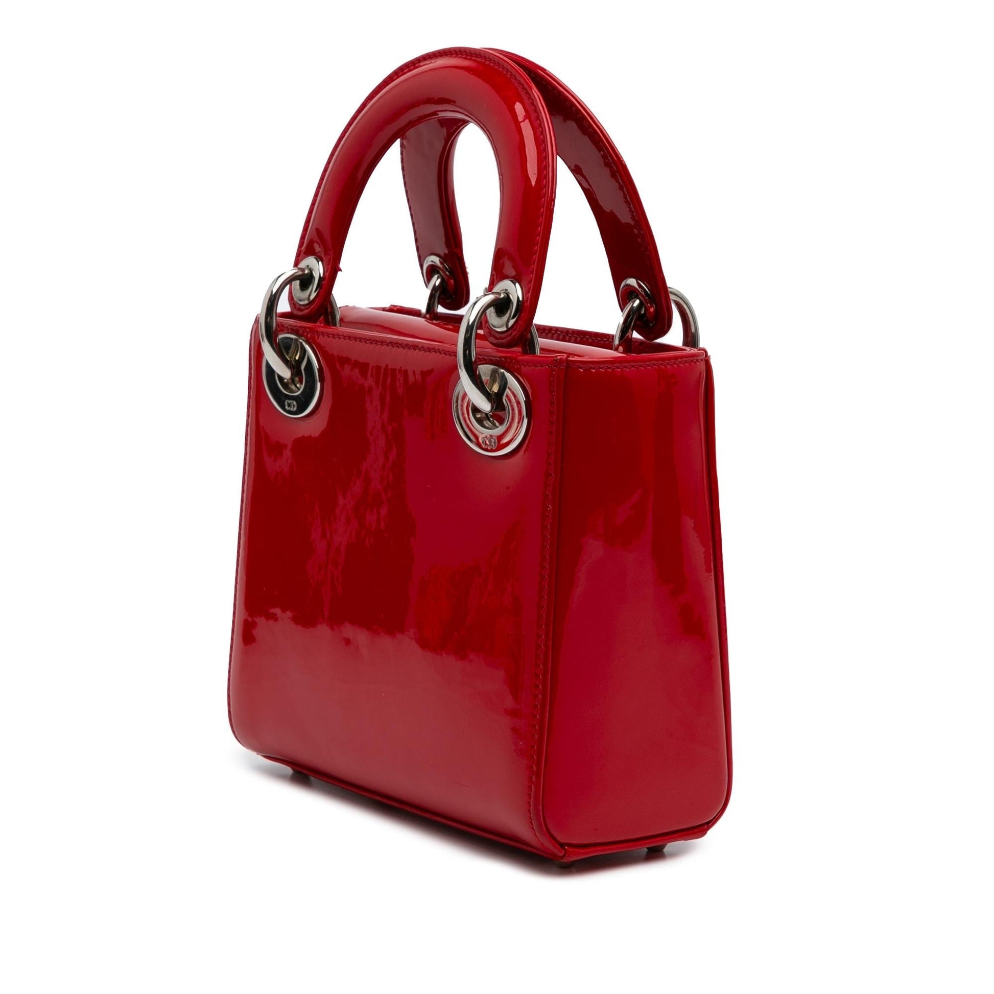 Dior Lady Satchel Bag Patent Mini