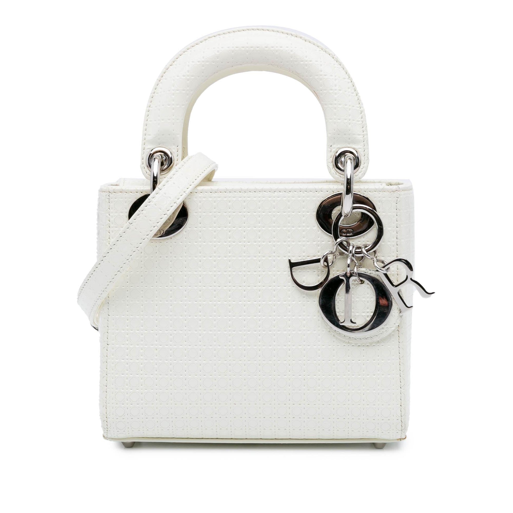 Dior Microcannage Lady Satchel Bag Patent Mini