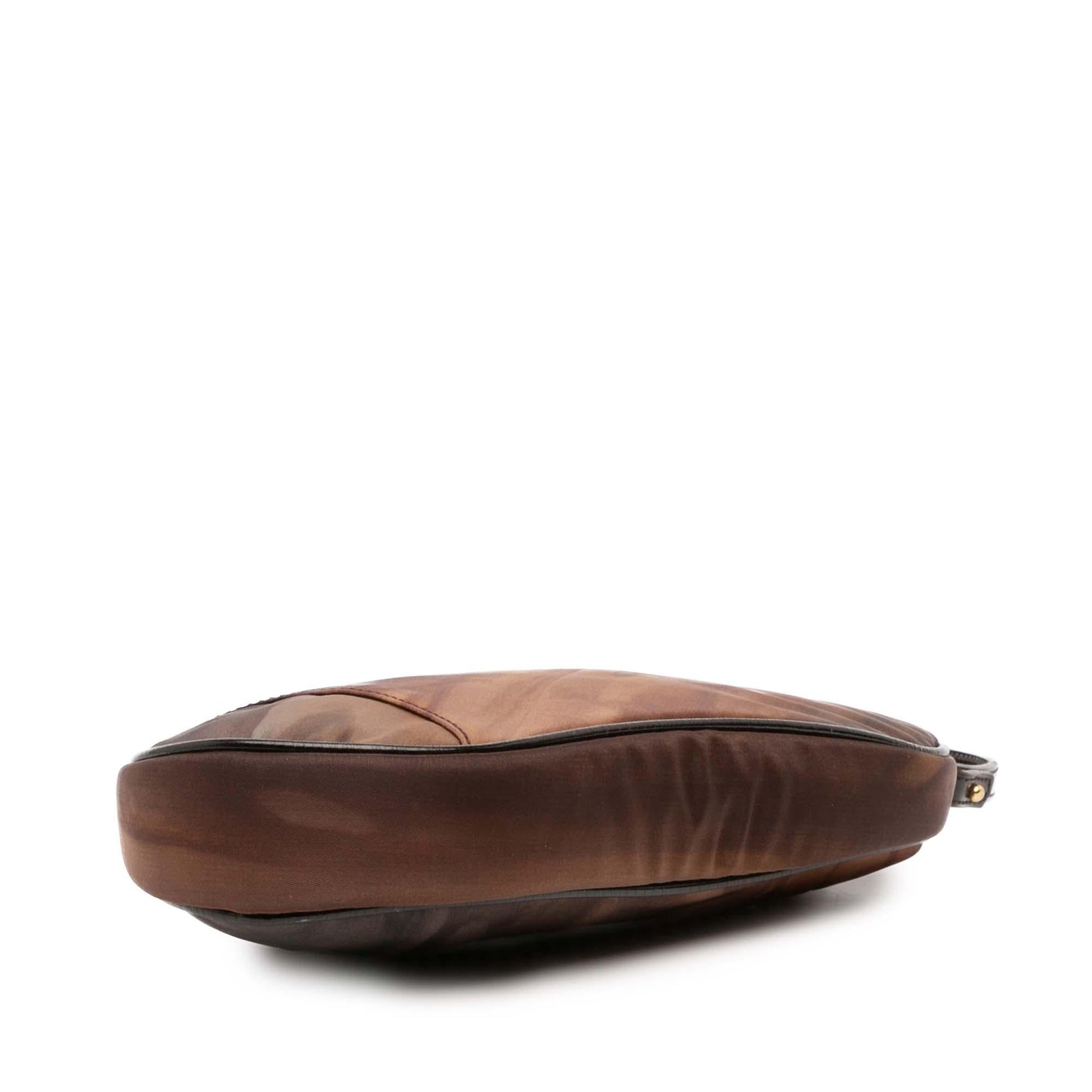 Dior Printed Saddle Pochette Shoulder Bag Nylon Mini