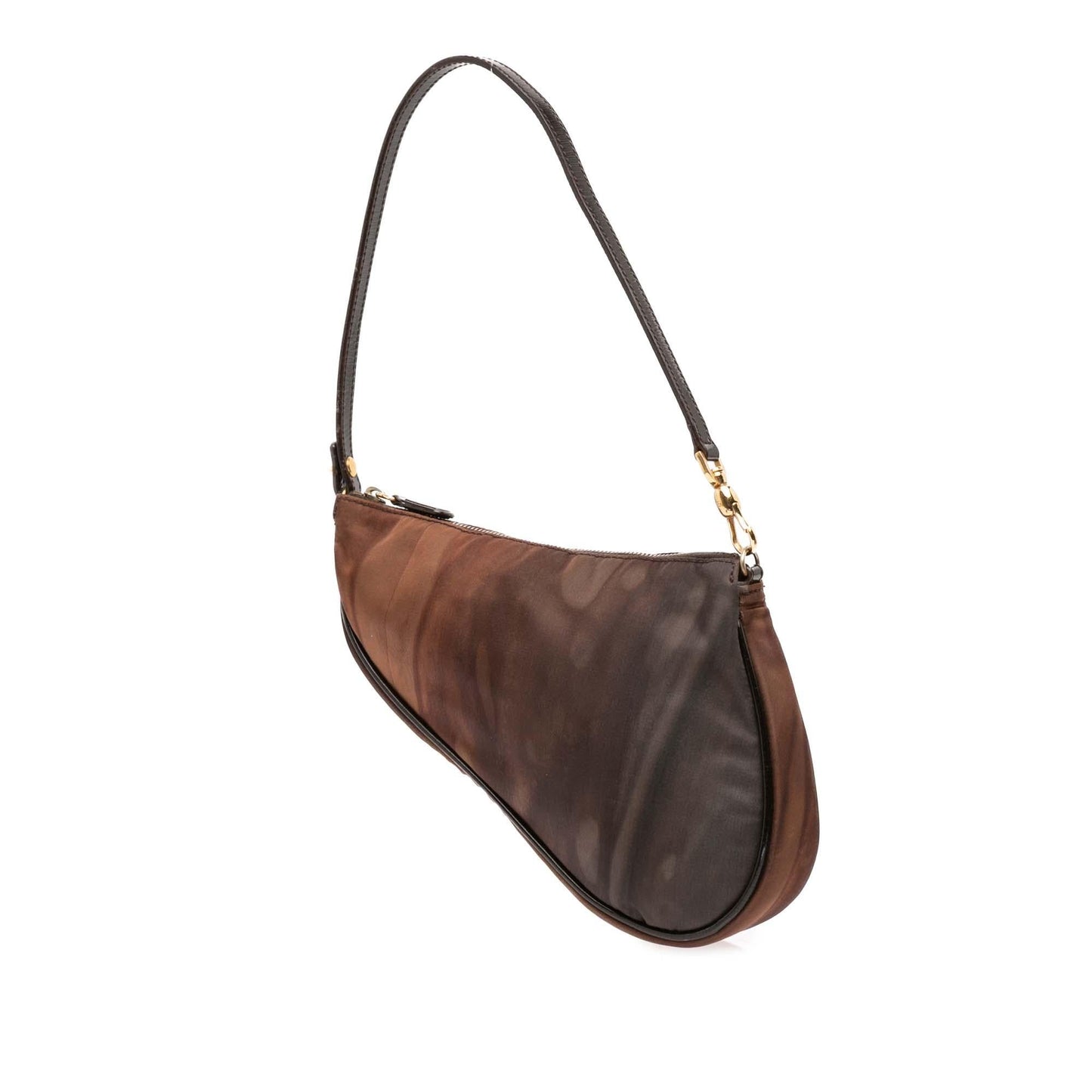 Dior Printed Saddle Pochette Shoulder Bag Nylon Mini