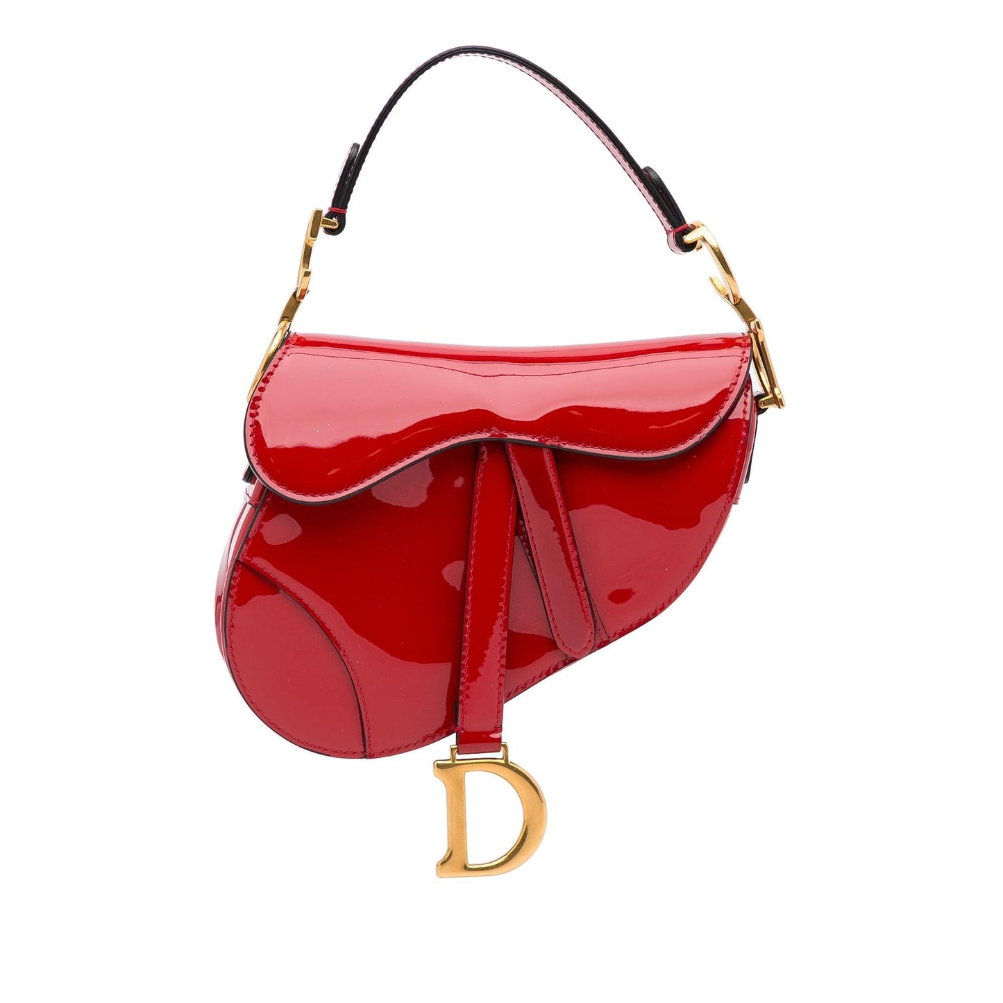 Dior Saddle Shoulder Bag Shg Socb1B Patent Mini
