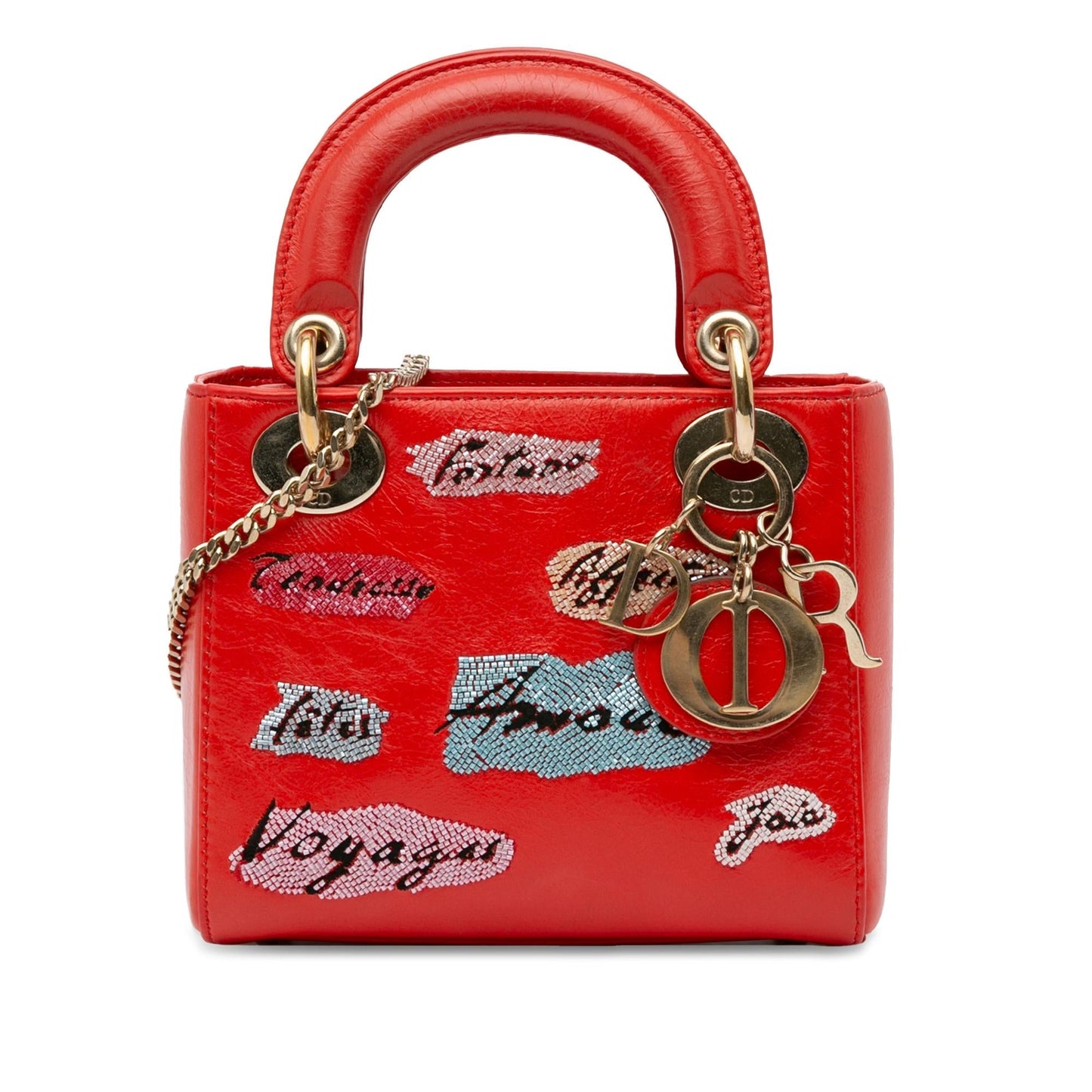 Dior Sequin Embellished Lady Shg Swudpo Satchel Bag Mini