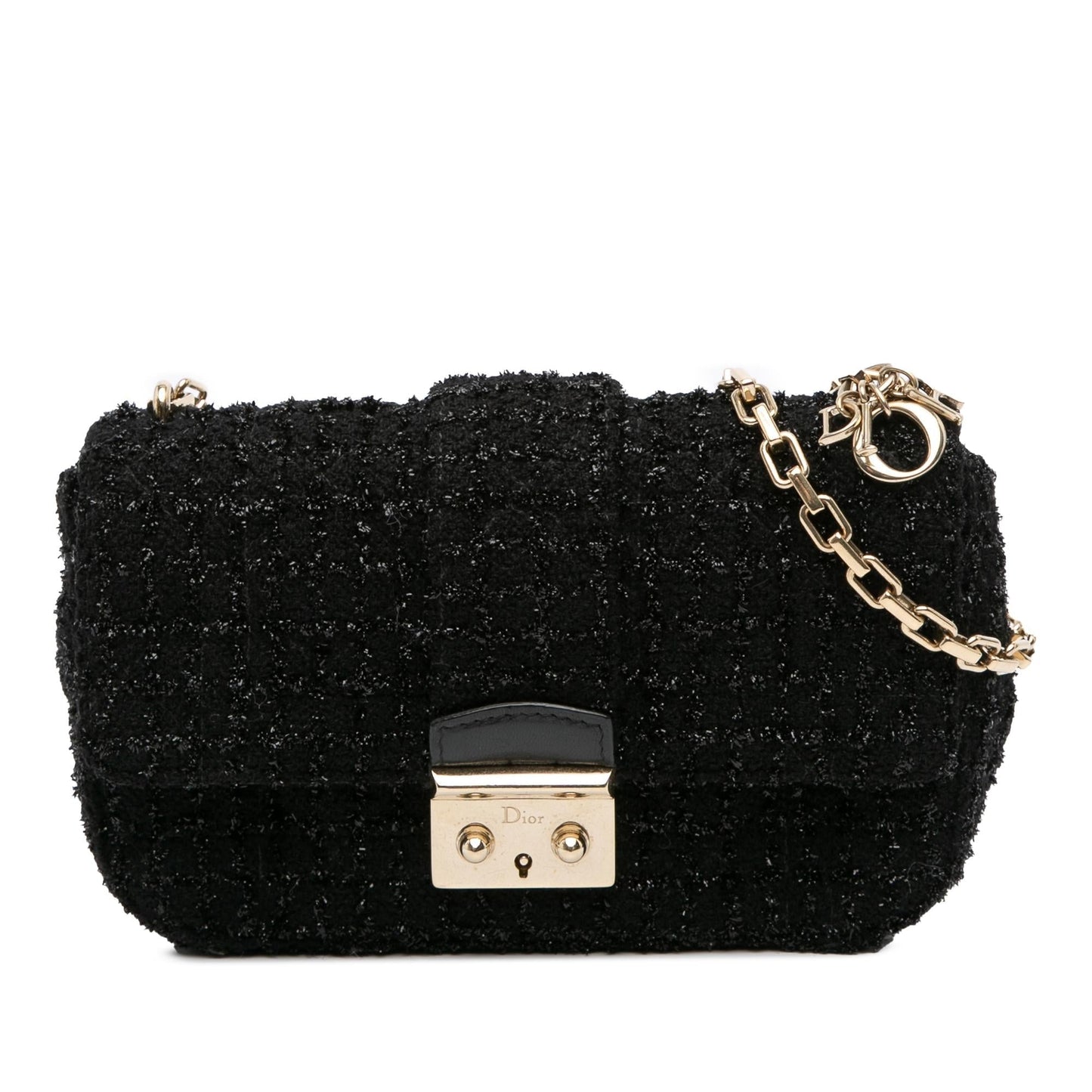 Dior Tweed Cannage Miss Crossbody Bag Mini Flap Dior Flap 2