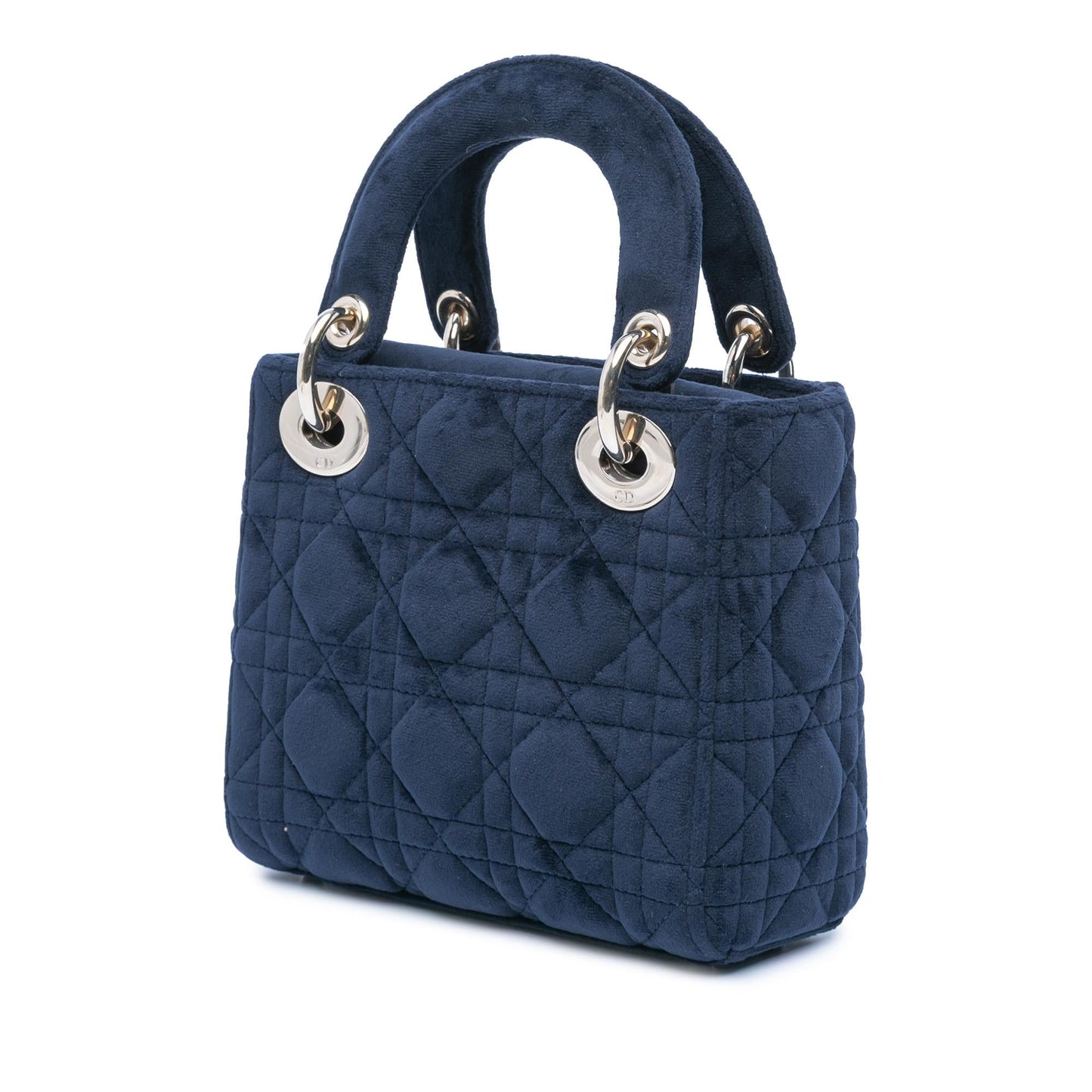 Dior Velvet Cannage Lady Satchel Bag Mini Lady Dior 2