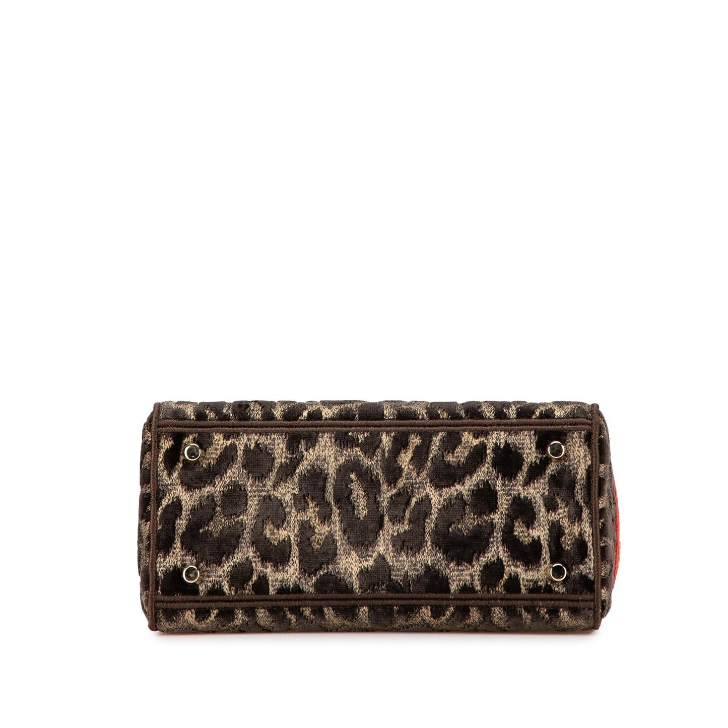 Dior Mizza Velvet Leopard Lady Lite Satchel Bag Medium Embroidered D Lite 1