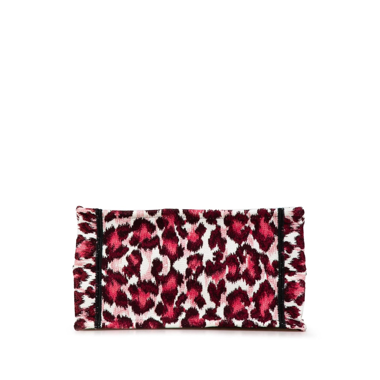 Dior Mizza Leopard Book Tote Canvas Small Embroidered Tote Bag