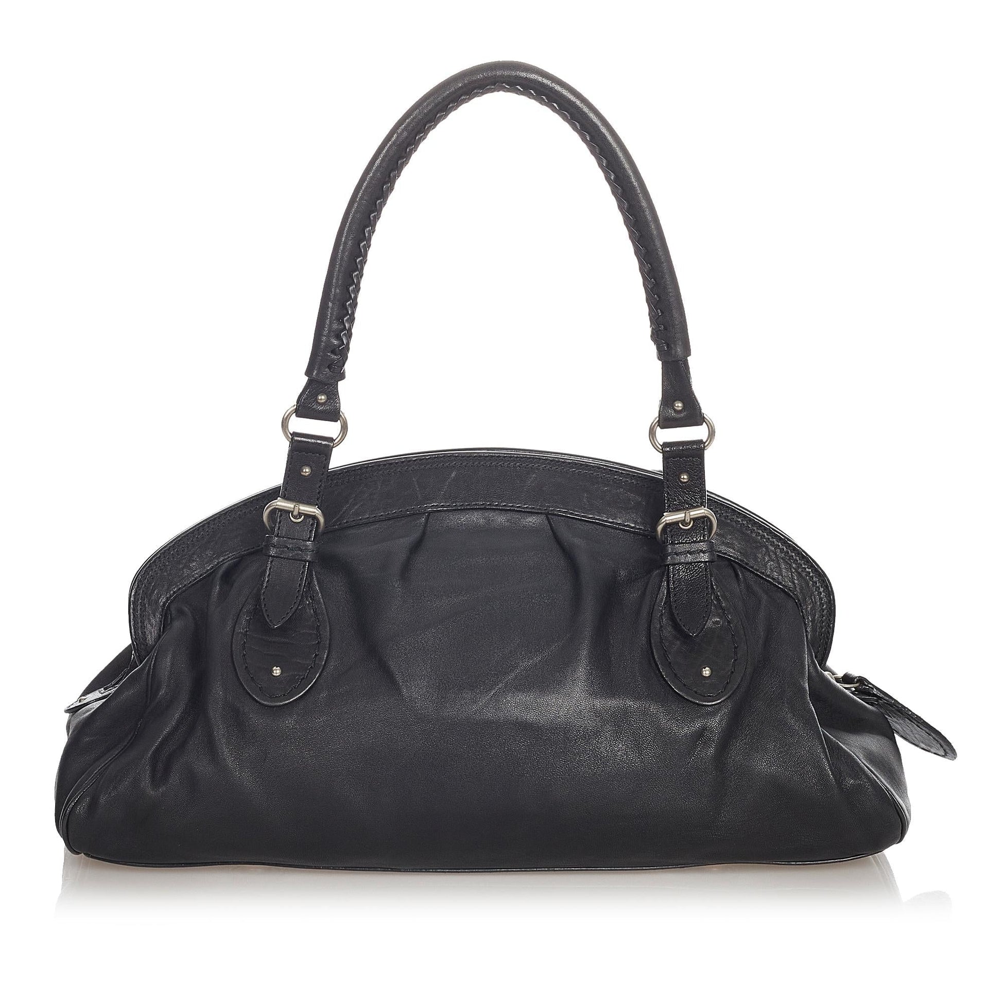 Dior My Frame Handbag Shg Leather Satchel Bag