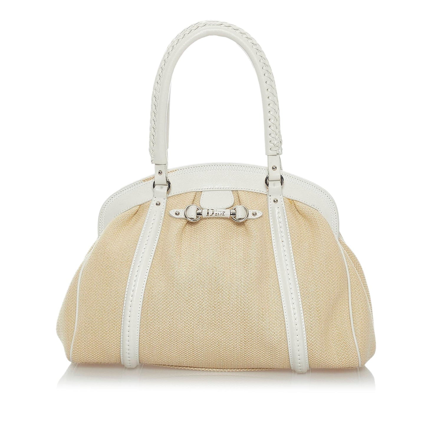 Dior My Frame Handbag Shg Raffia Satchel Bag