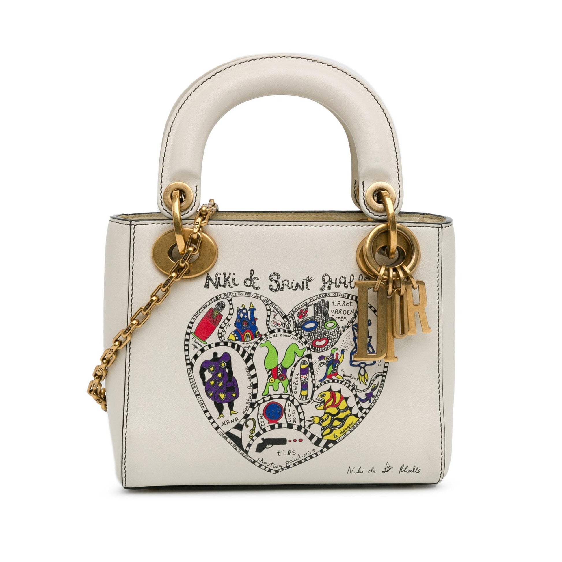 Dior Niki De Saint Phalle Calfskin Lady Shg Zmkbme Mini Satchel Bag